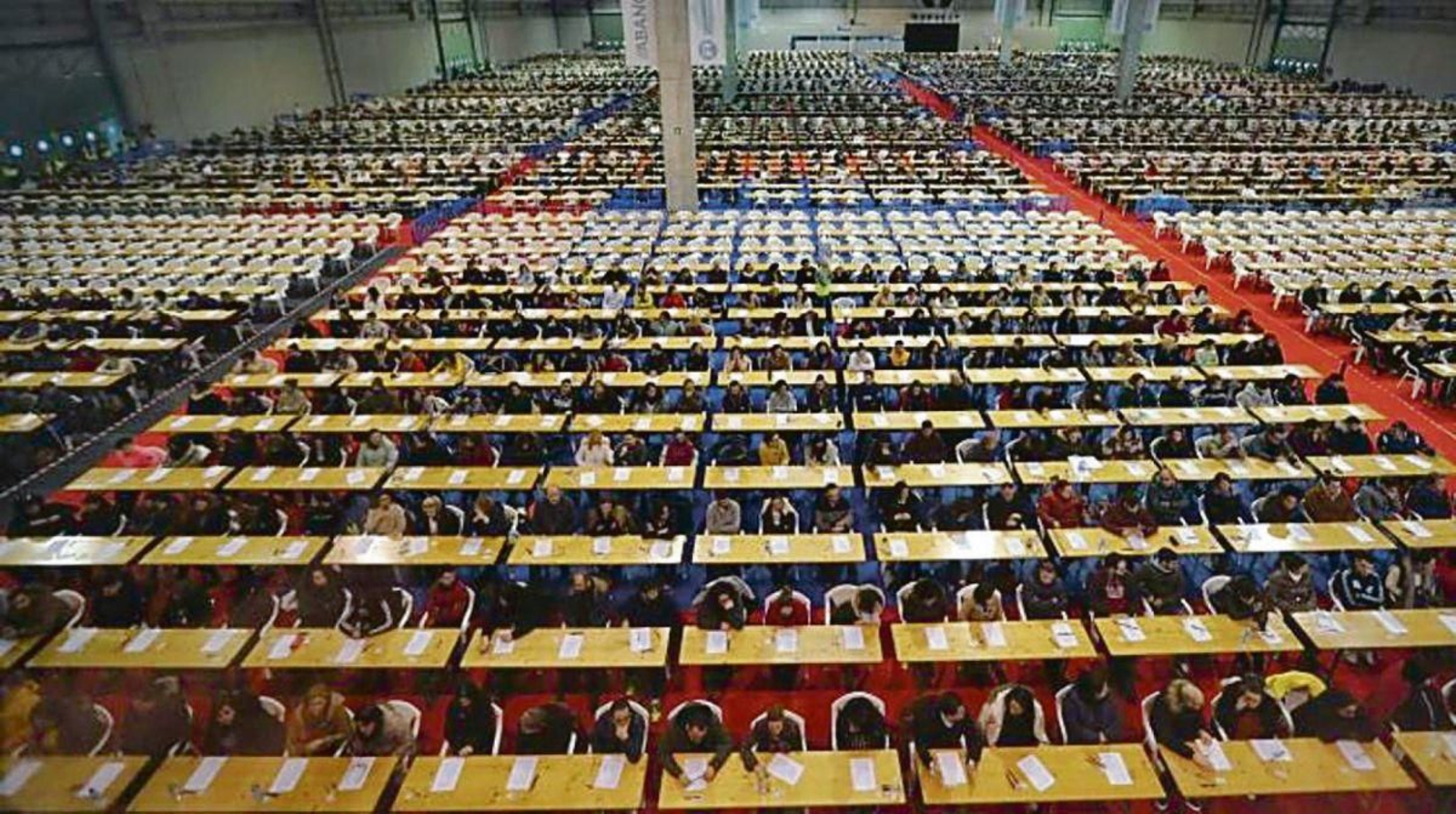 Oposiciones en Silleda el año pasado.