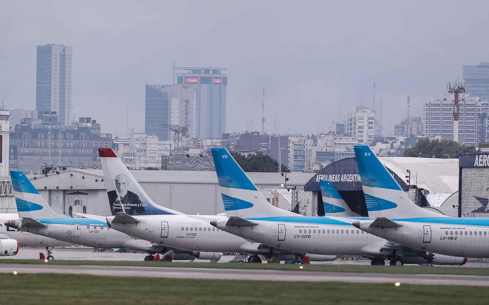 Aeronaves en el aeropuerto de Buenos Aires, Argentina. EFE/Juan Ignacio Roncoroni/Archivo