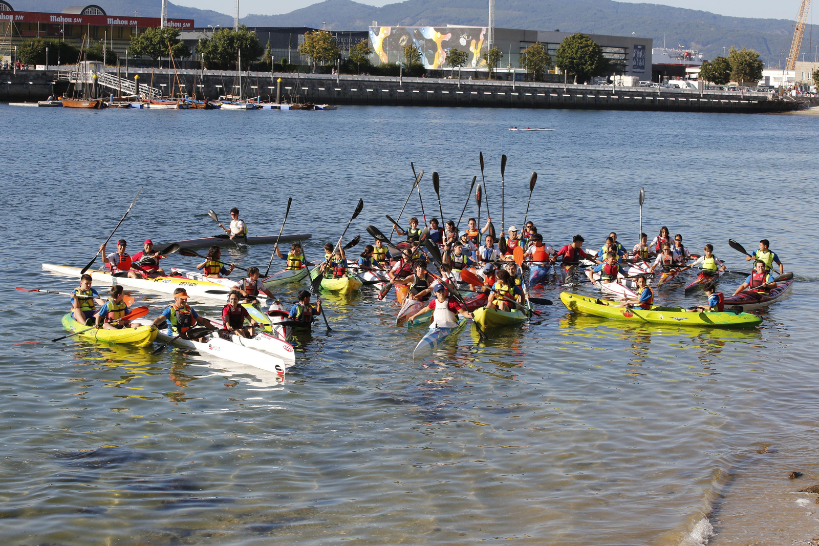 La jornada de entrenamiento especial de la mano de +Deporte Atlántico y el club de piragüismo Kayak Vigo