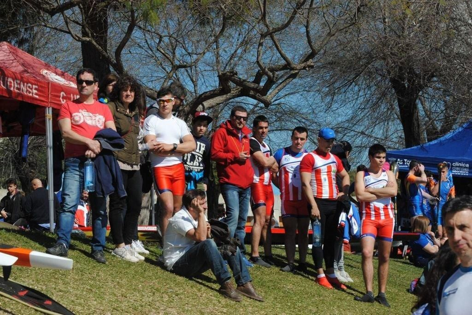 Esteban presencia una regata junto a jóvenes del Tudense