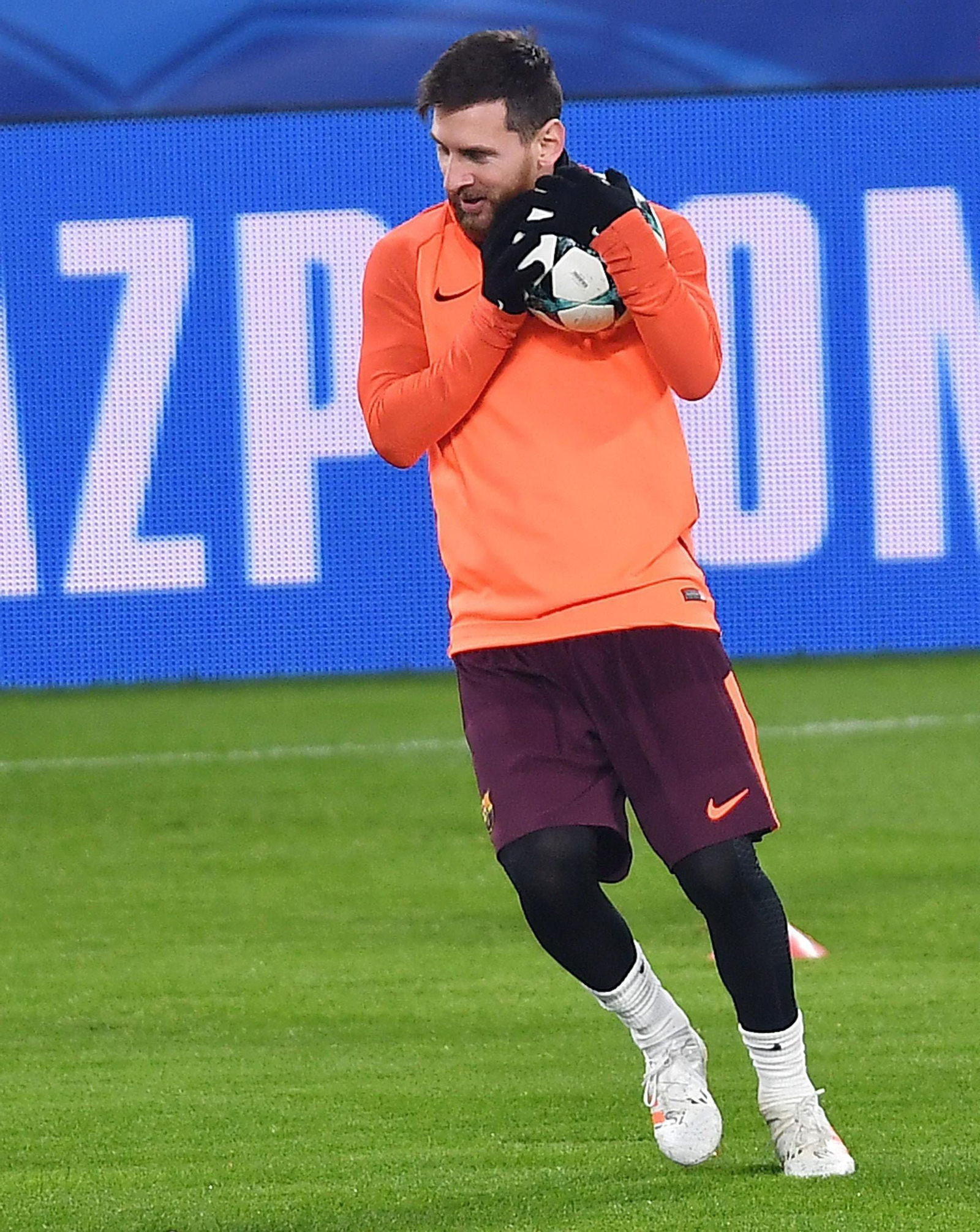 Leo Messi, ayer en Turín.