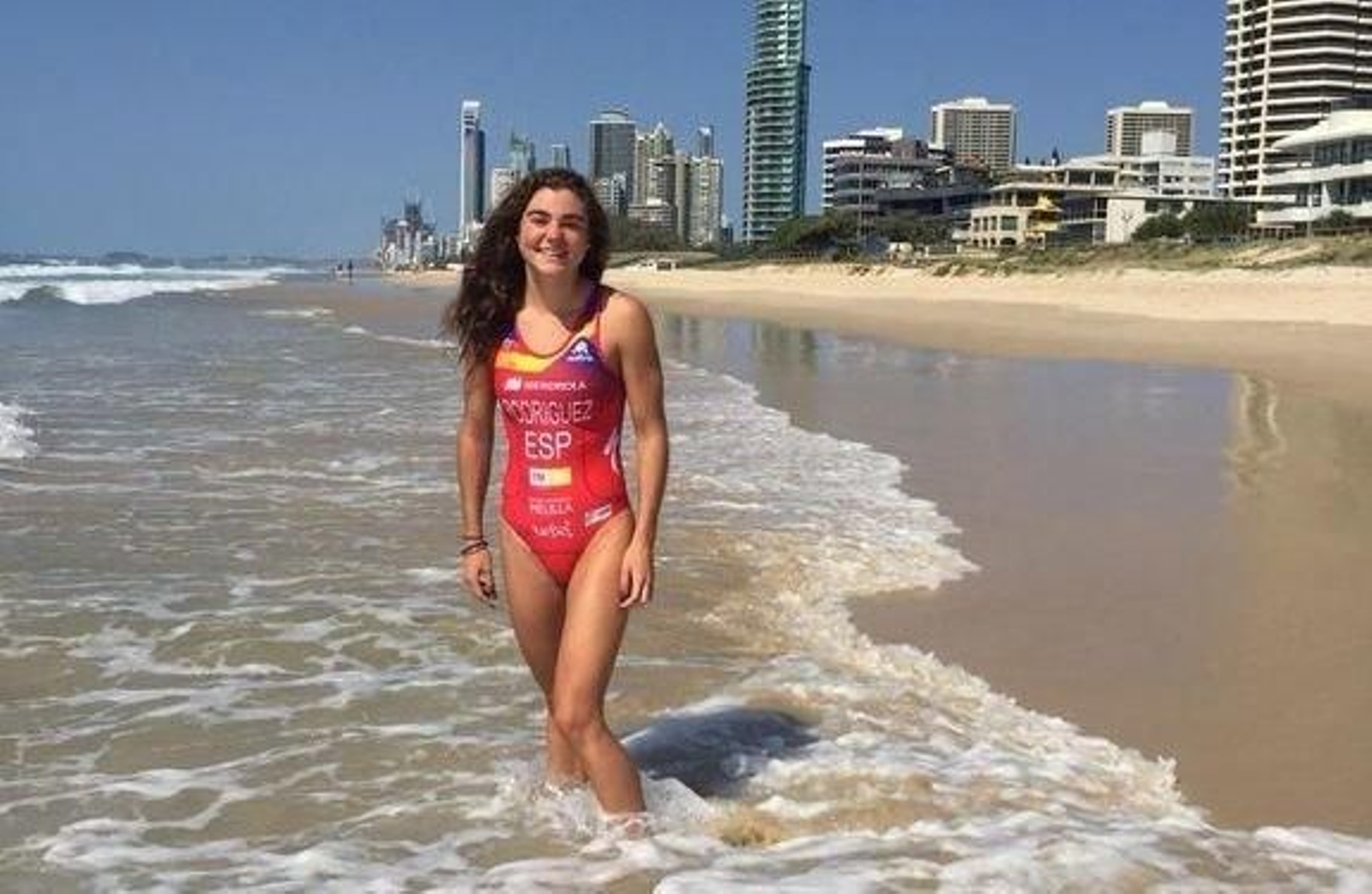 La triatleta tomiñesa Iria Rodríguez.