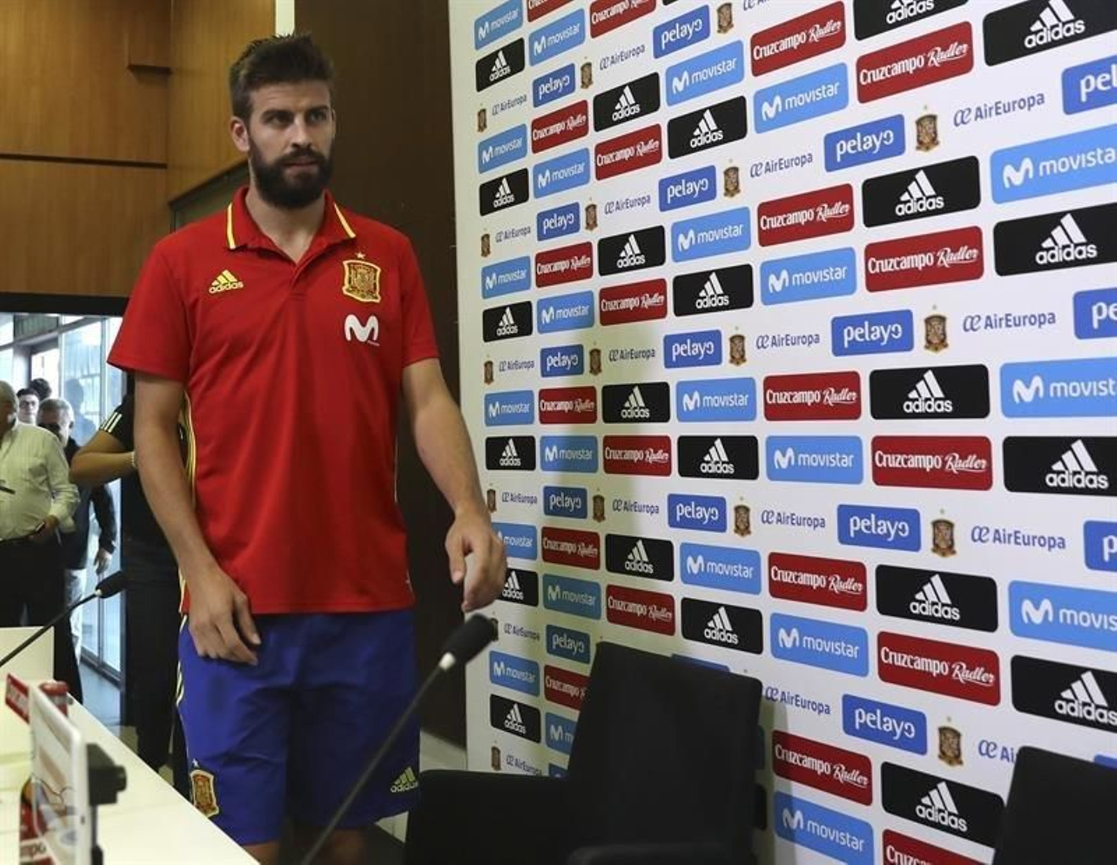 El defensa de la selección española de fútbol Gerard Piqué