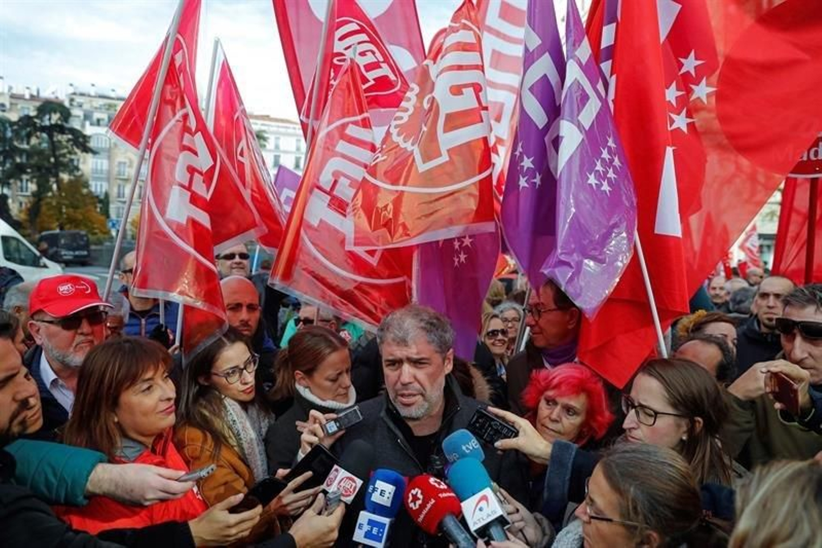 El secretario general de CCOO, Unai Sordo