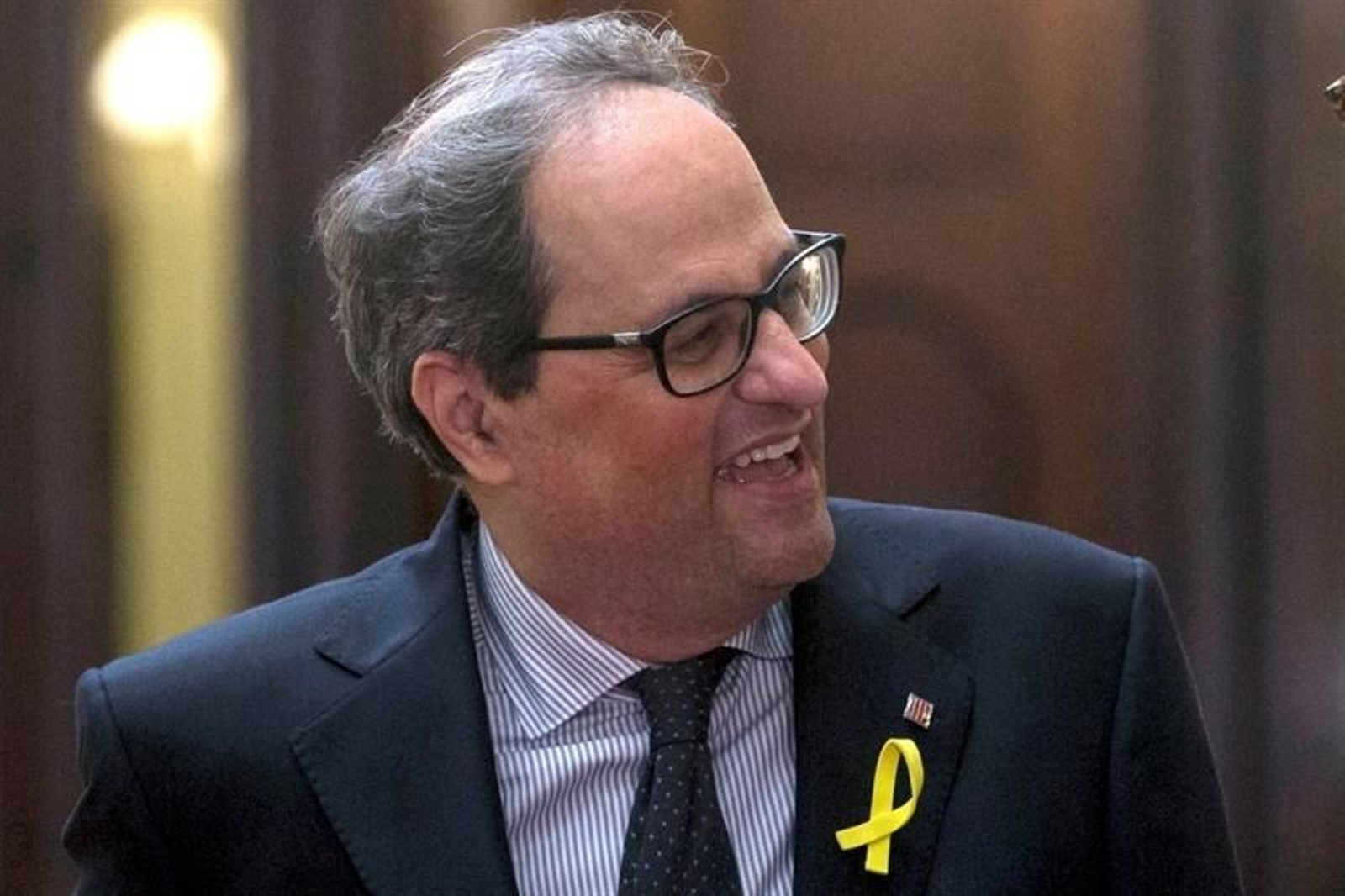 El candidato a presidente de la Generalitat, Quim Torra