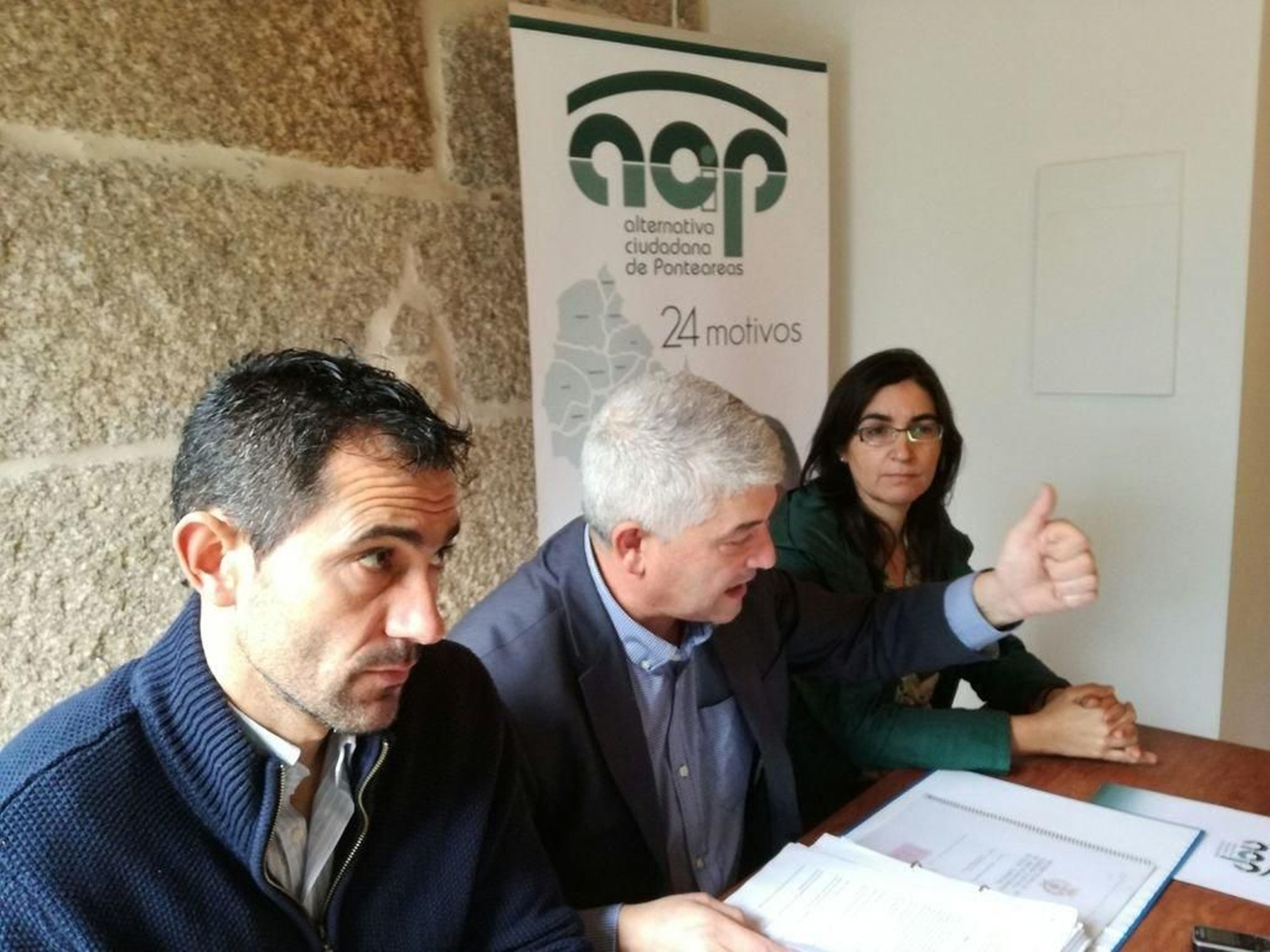 Miembros del grupo municipal de ACiP.