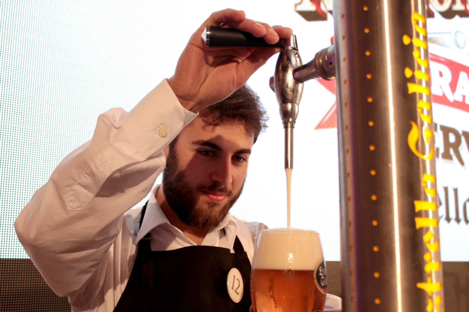 El ganador, en pleno tiraje.