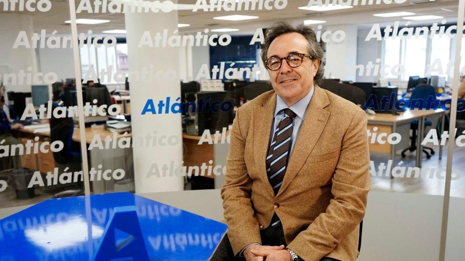 Daniel Formoso, en el set de Atlántico TV.