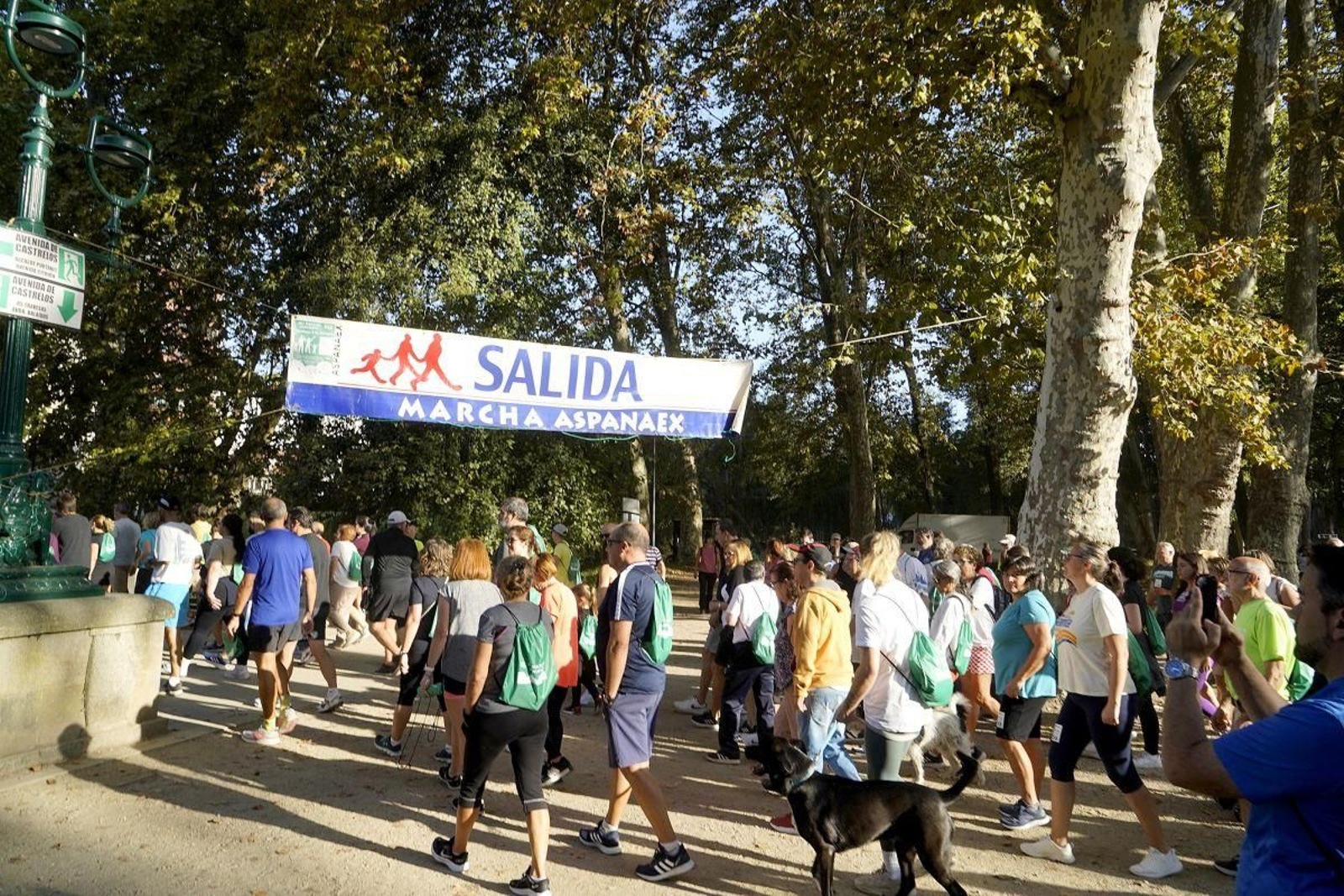 La marcha salió del parque pasadas las diez y media de la mañana.