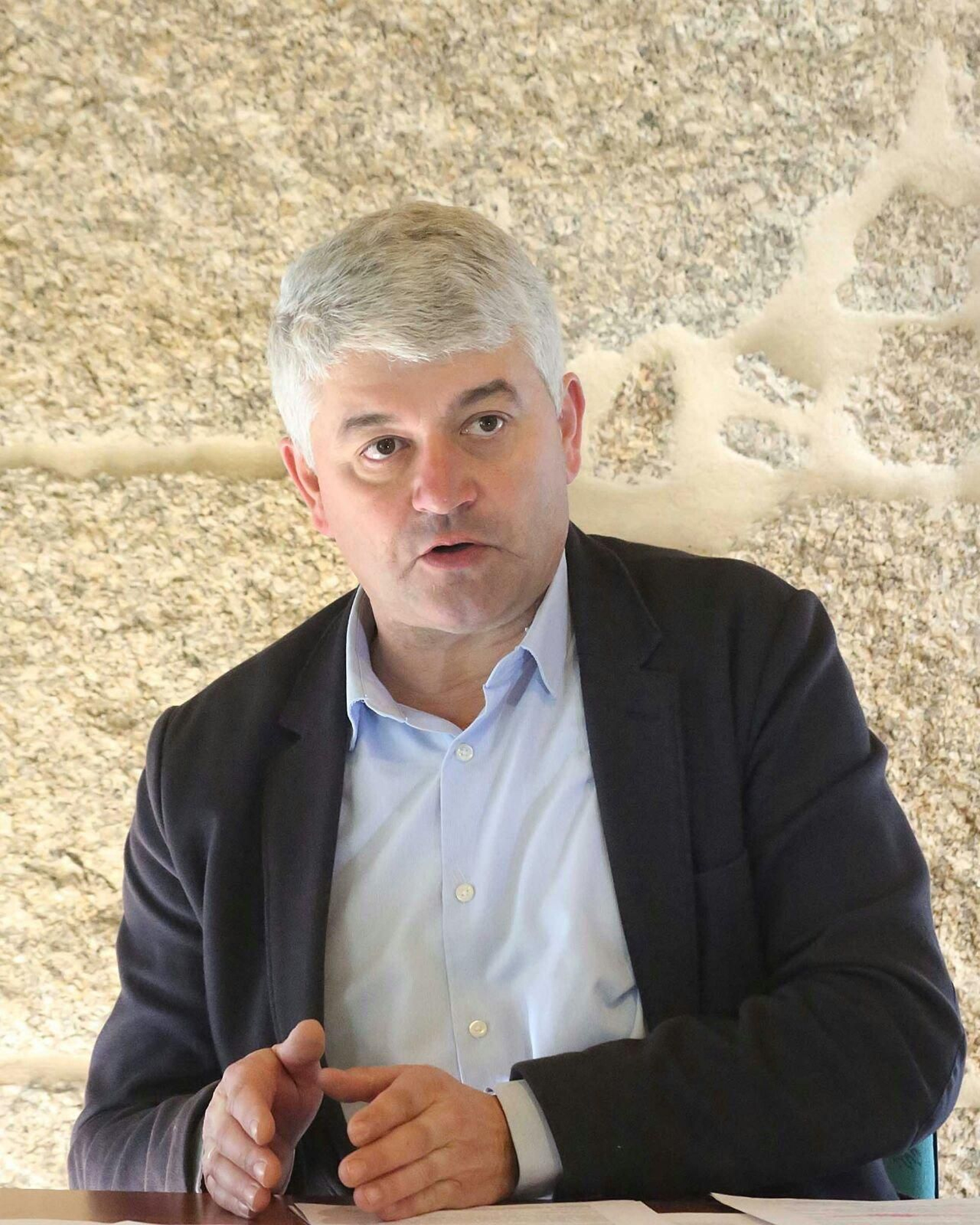 González Carrera ayer en la rueda de prensa.