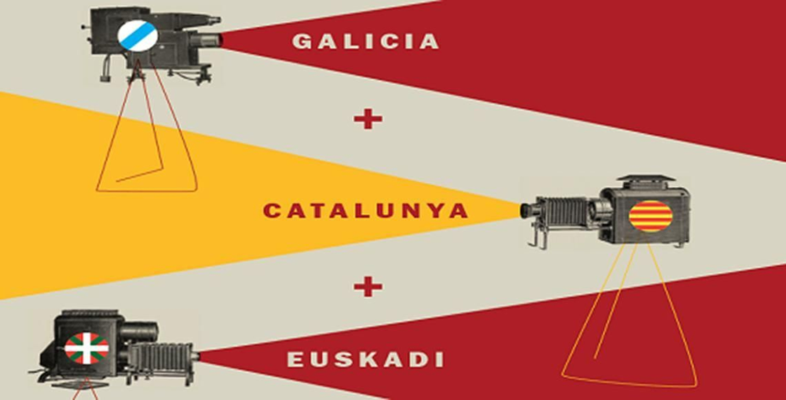 Cartel del Festival de Cine "En otras lenguas", organizado por las sedes del Instituto Cervantes en Brasil.