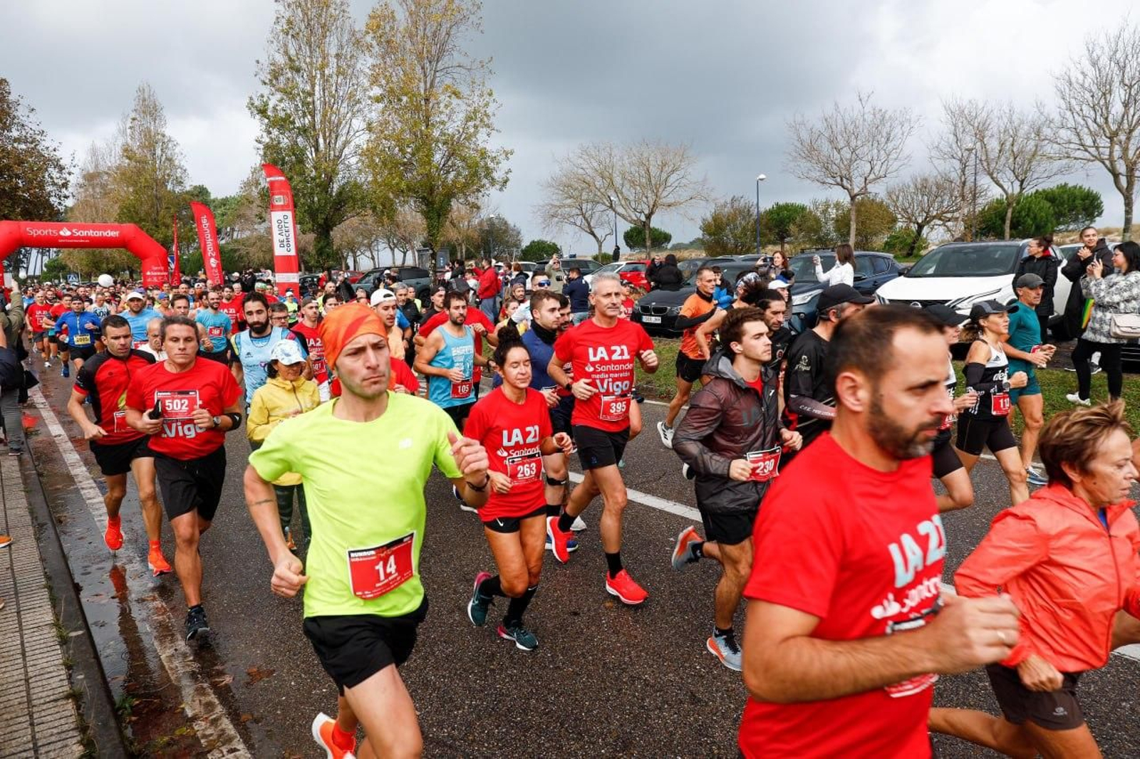 Salida de la Media Maratón de Vigo.