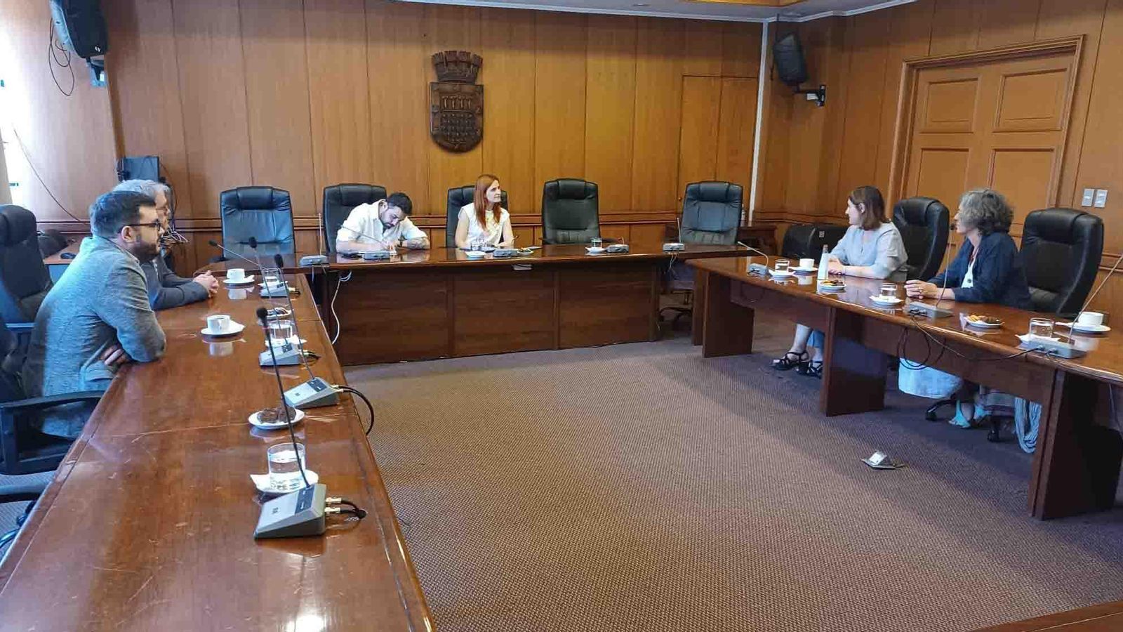 Durante la cita con la alcaldesa de Nuñoa