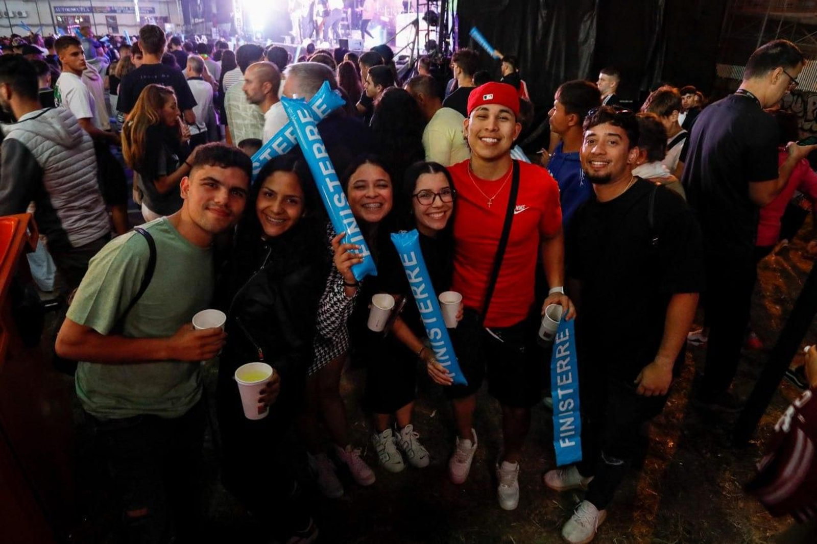Actuación de la orquesta Panorama en las Fiestas de Coia.