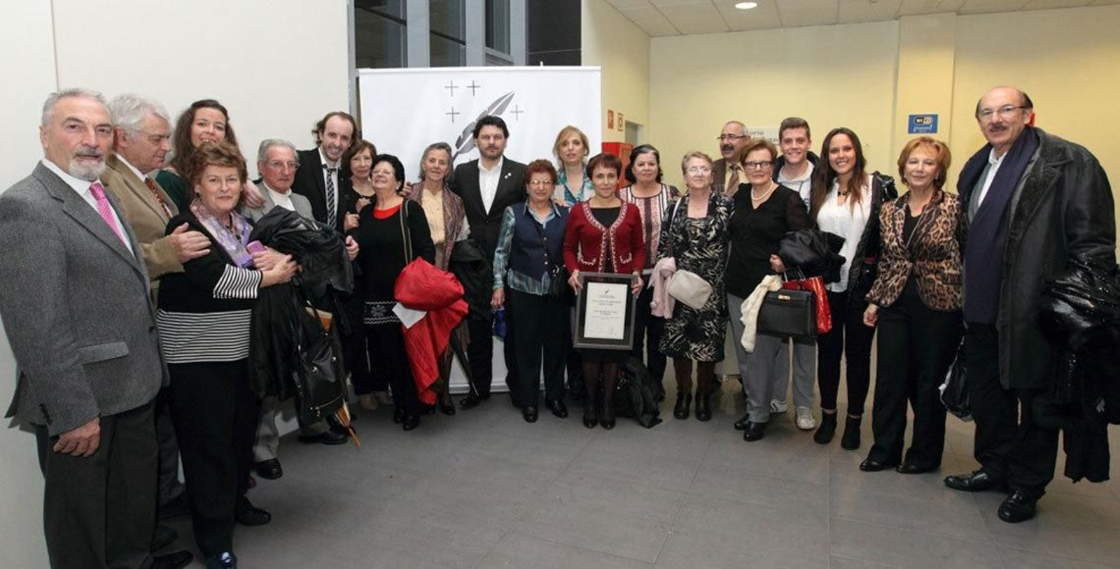 El secretario xeral de Emigración durante su encuentro con los periodistas gallegos residentes en Madrid.