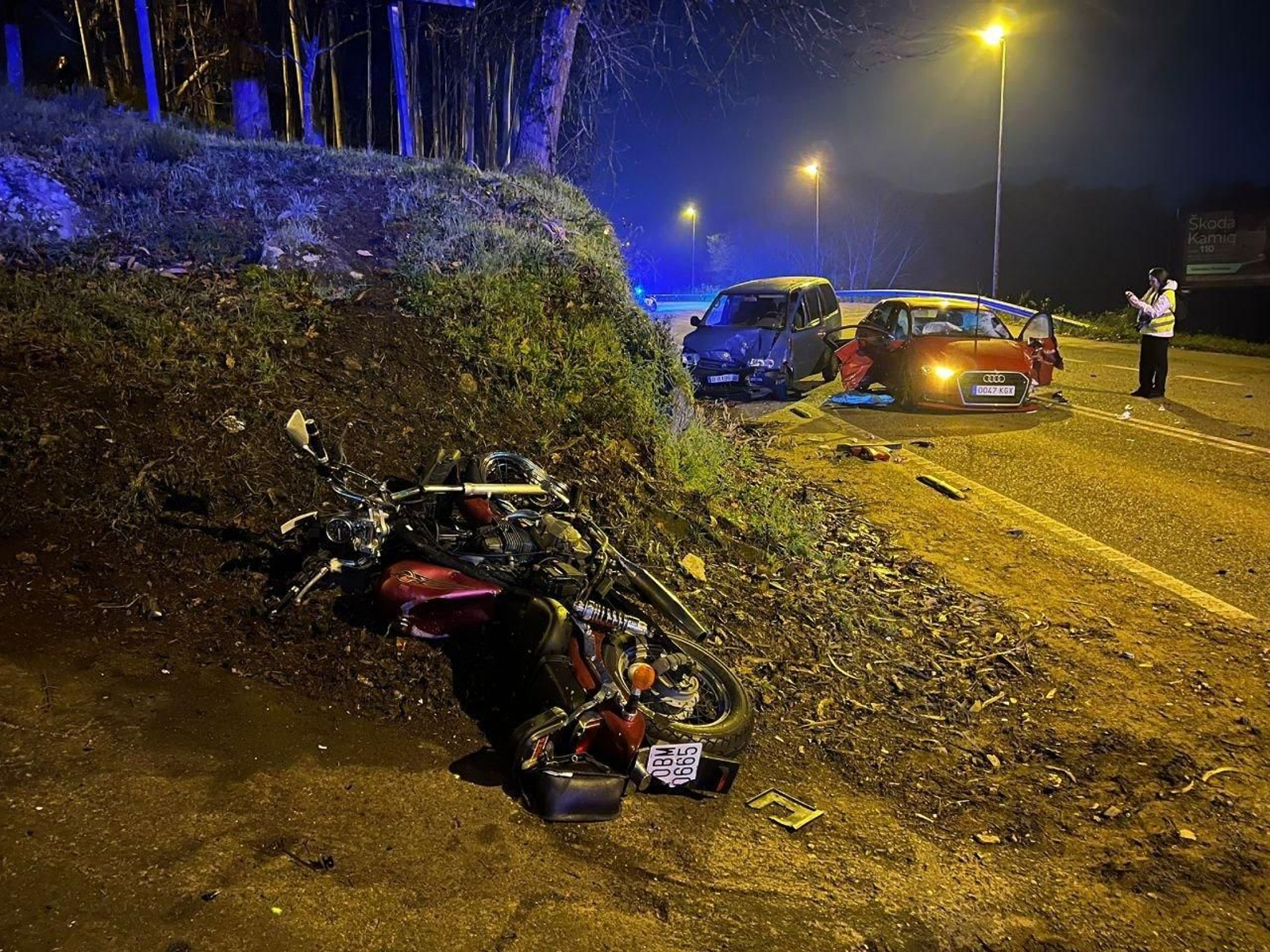 Accidente en Ricardo Mella. // Alberte