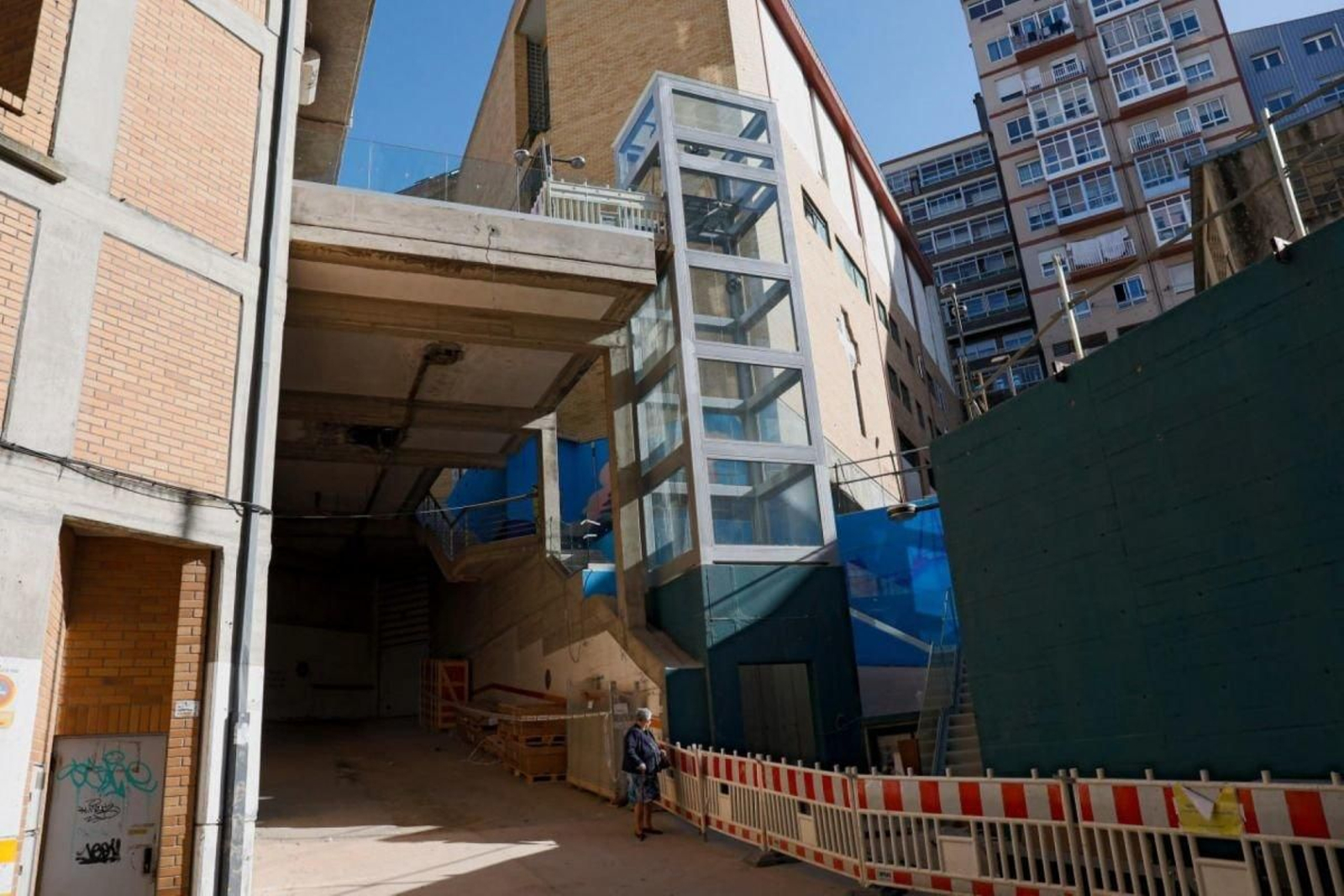 El ascensor que conectará Aragón con Travesía.