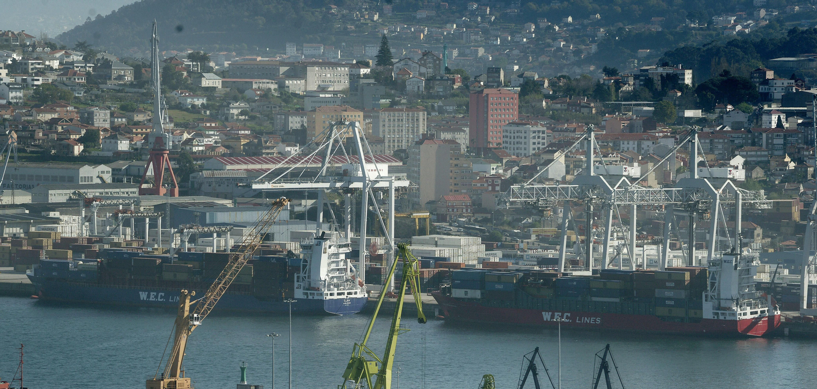 El muelle de Guixar en Vigo fue uno de los más afectados en la huelga de la estiba