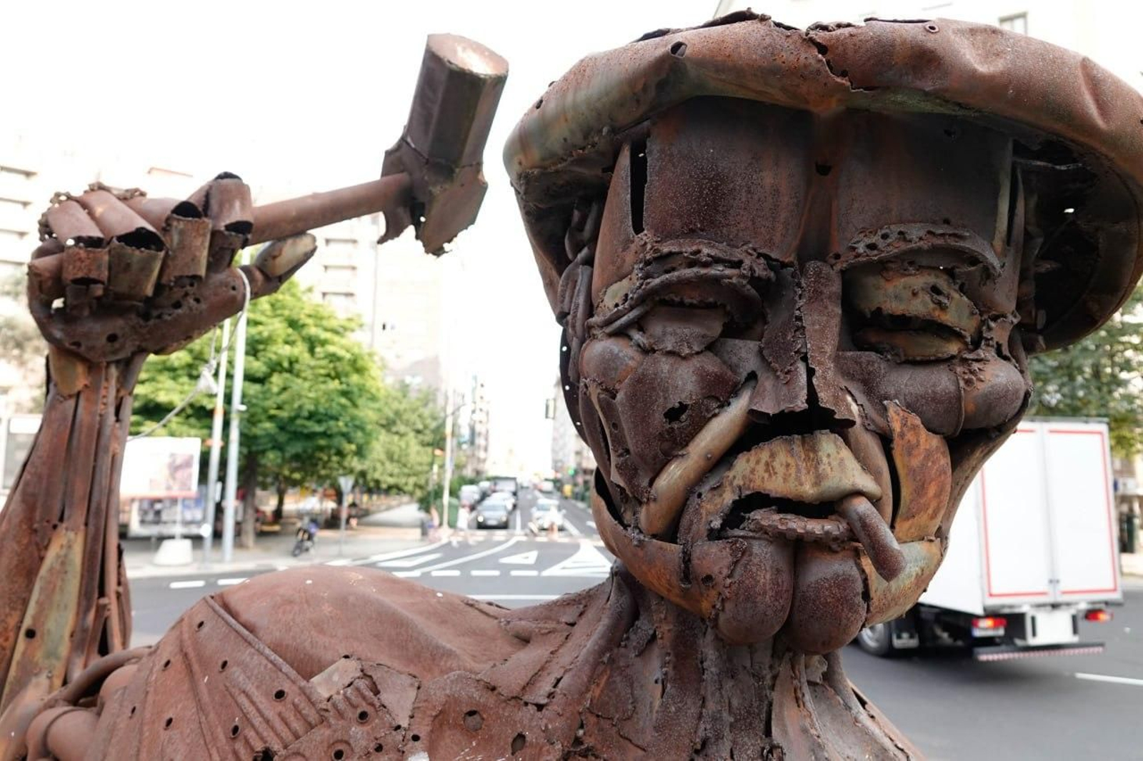 Cuarta jornada de la huelga del metal en Vigo.