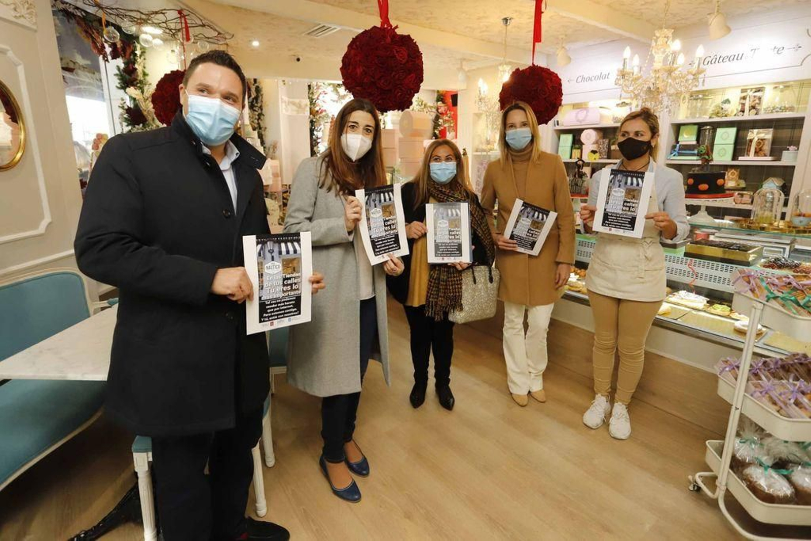 Comerciantes de Vigo, tras el encuentro con la directora de Comercio de Galicia.