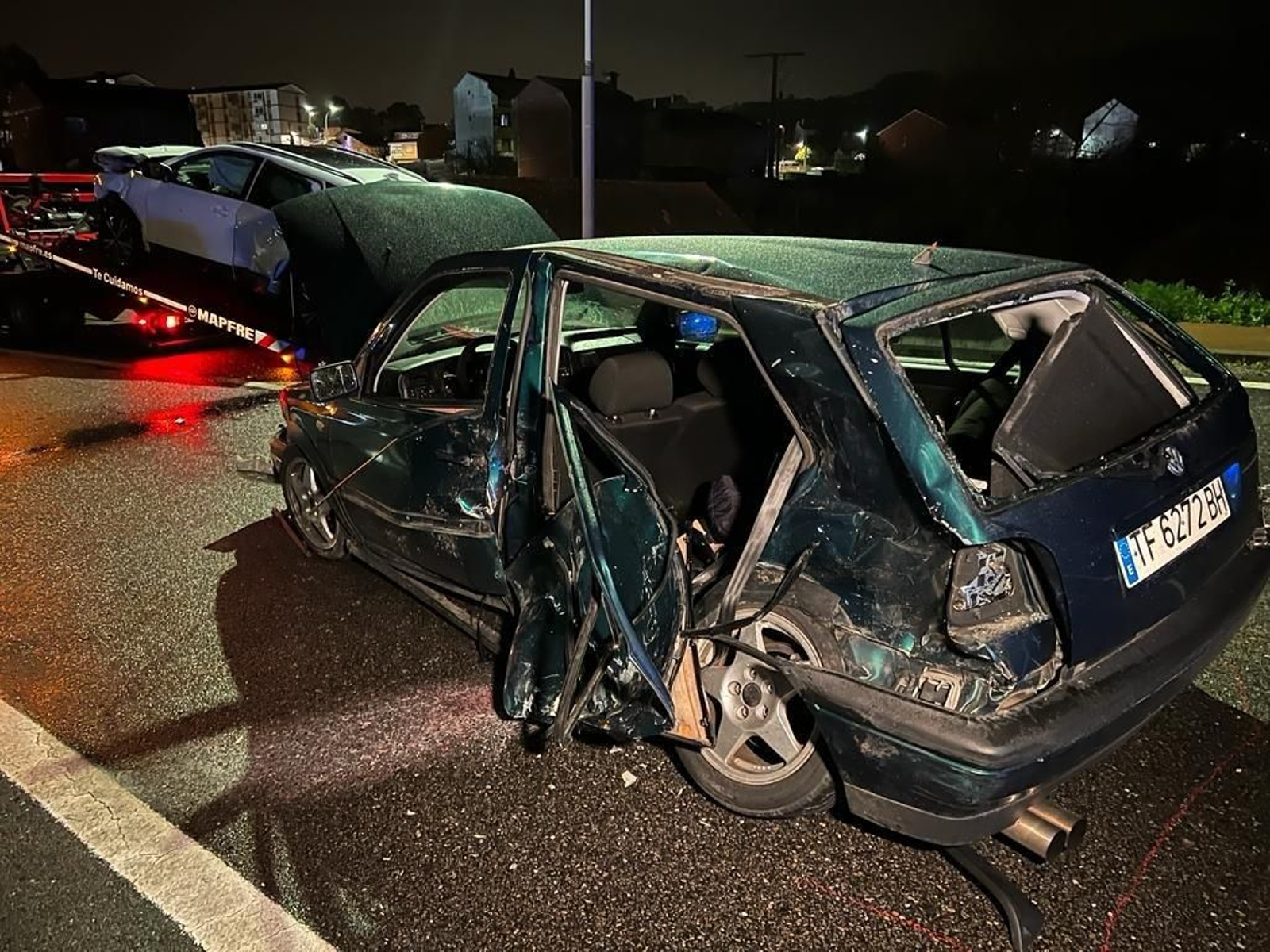 Los dos fallecidos murieron a causa del fuerte impacto.