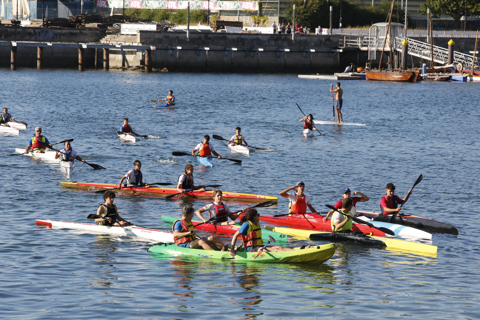 La jornada de entrenamiento especial de la mano de +Deporte Atlántico y el club de piragüismo Kayak Vigo