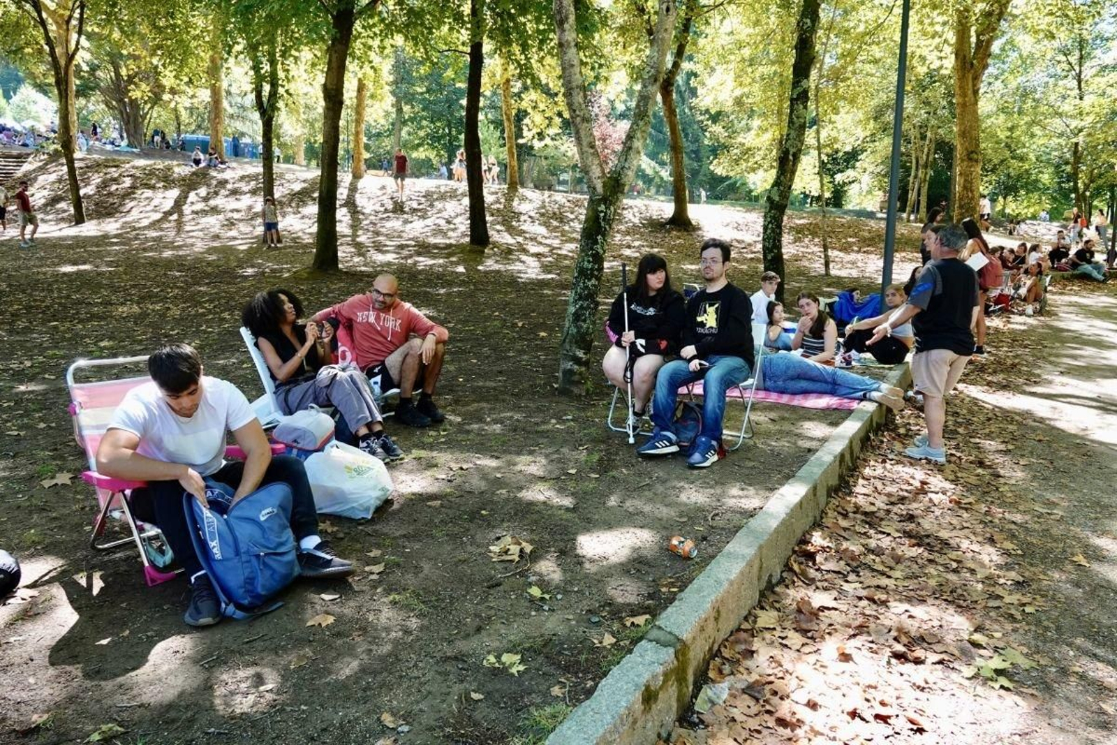 Colas para acceder a la platea del Auditorio de Castrelos para ver a David Guetta el pasado verano.