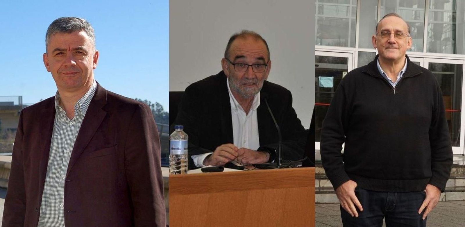 Emilio Fernández, José Manuel García y Manuel Reigosa