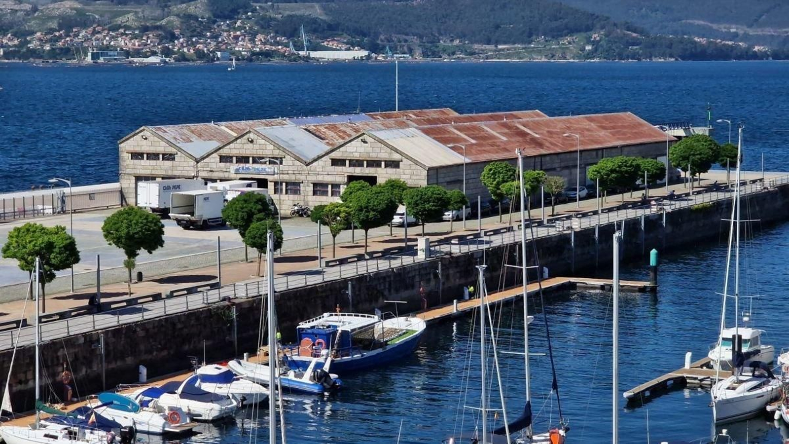 La empresa de víveres Casa Pepe, en el muelle de Trasatlánticos, ahora en precario.