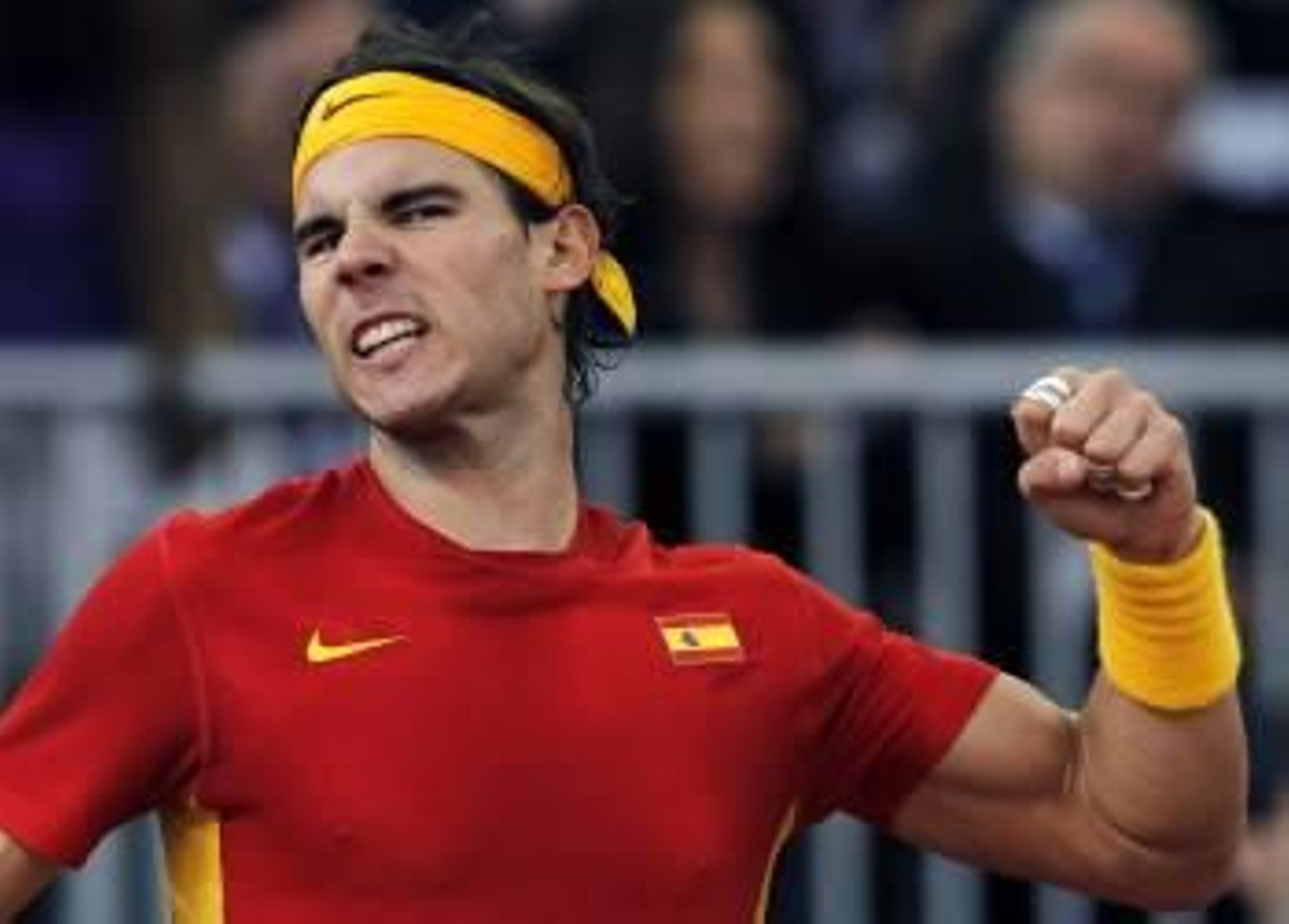 Rafa Nadal celebra un punto (Foto: EFE)