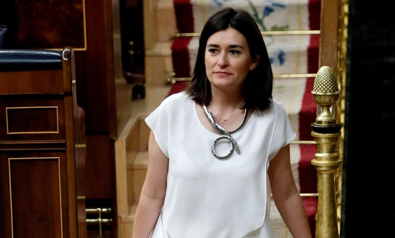 La ministra de Sanidad, Consumo y Bienestar Social, Carmen Montón, en el Congreso.