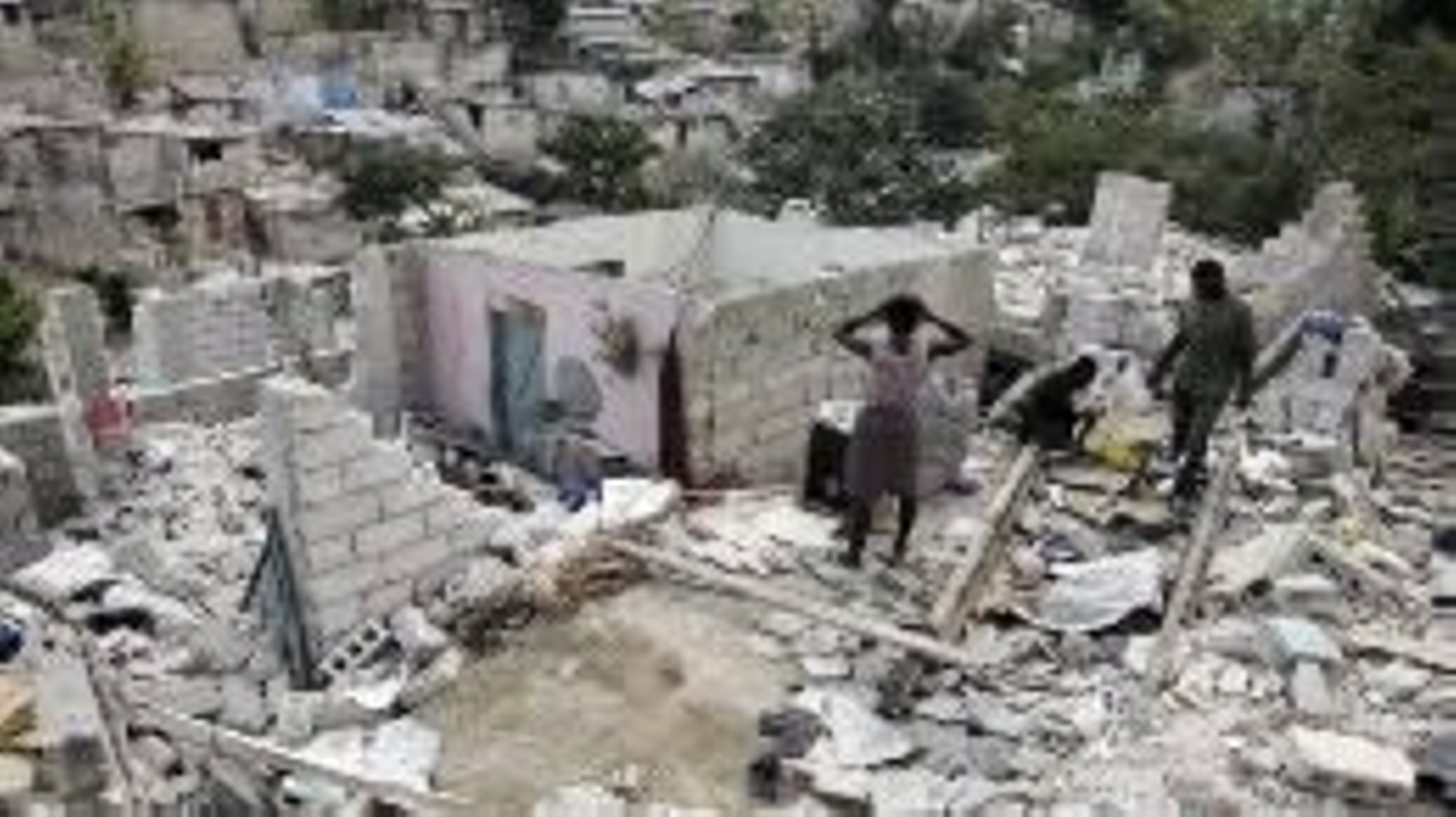 Estado en el que se quedaron las viviendas en Haití, tras el terremoto.