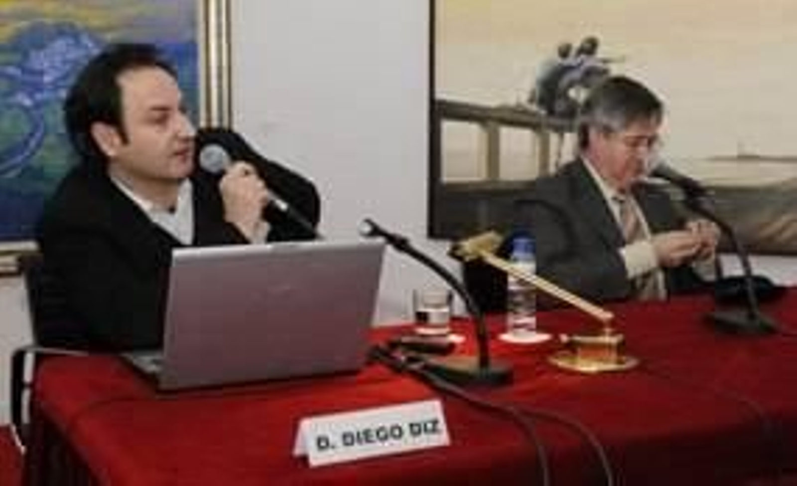 En la imagen, Diego Diz durante su intervención.