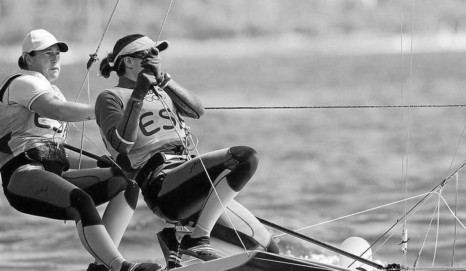 Echegoyen (i) y Betanzos (d) en una de las regatas disputas en la jornada de ayer en Río.