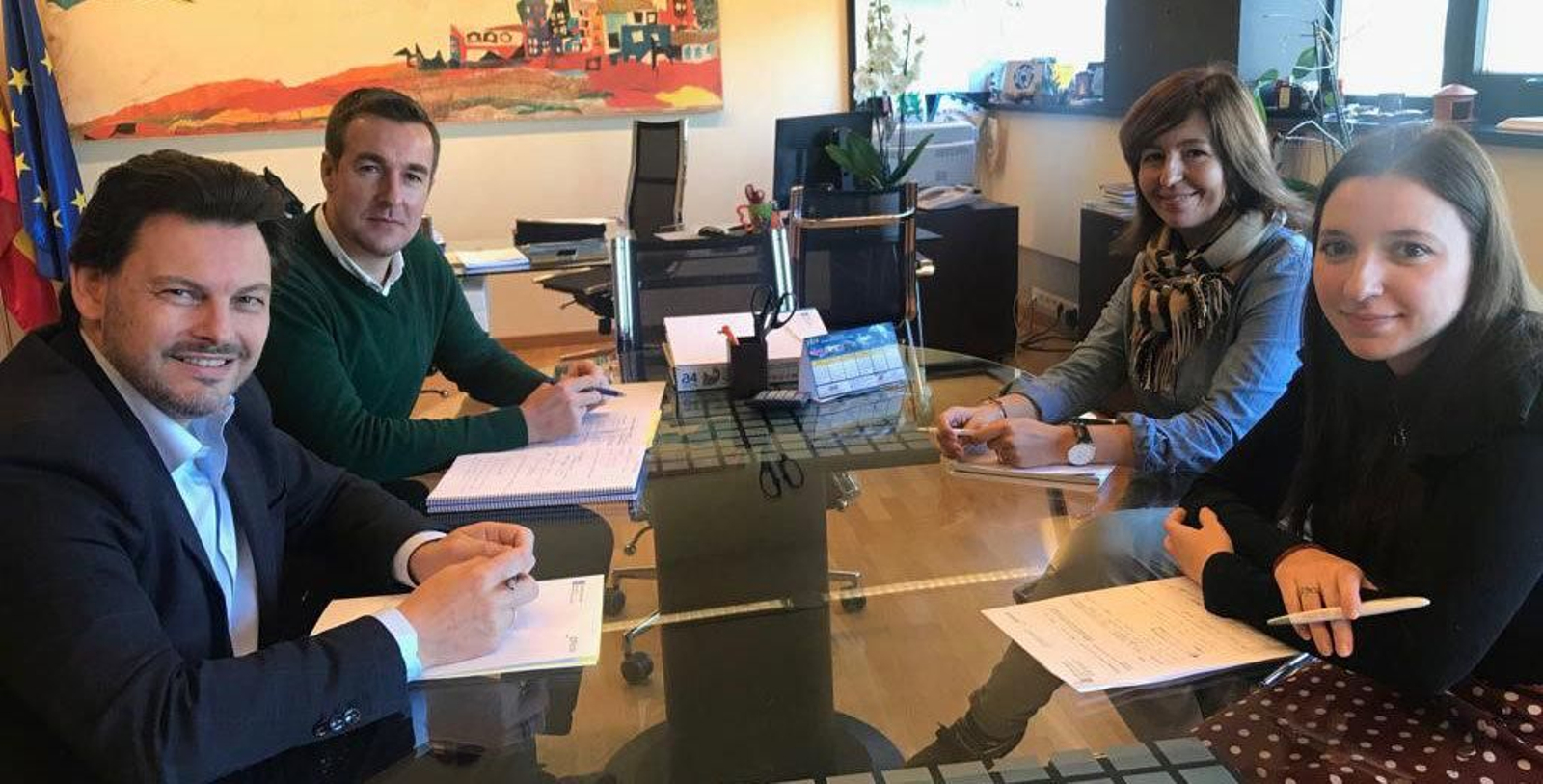 Imagen de la reunión celebrada en San Caetano, en Santiago de Compostela