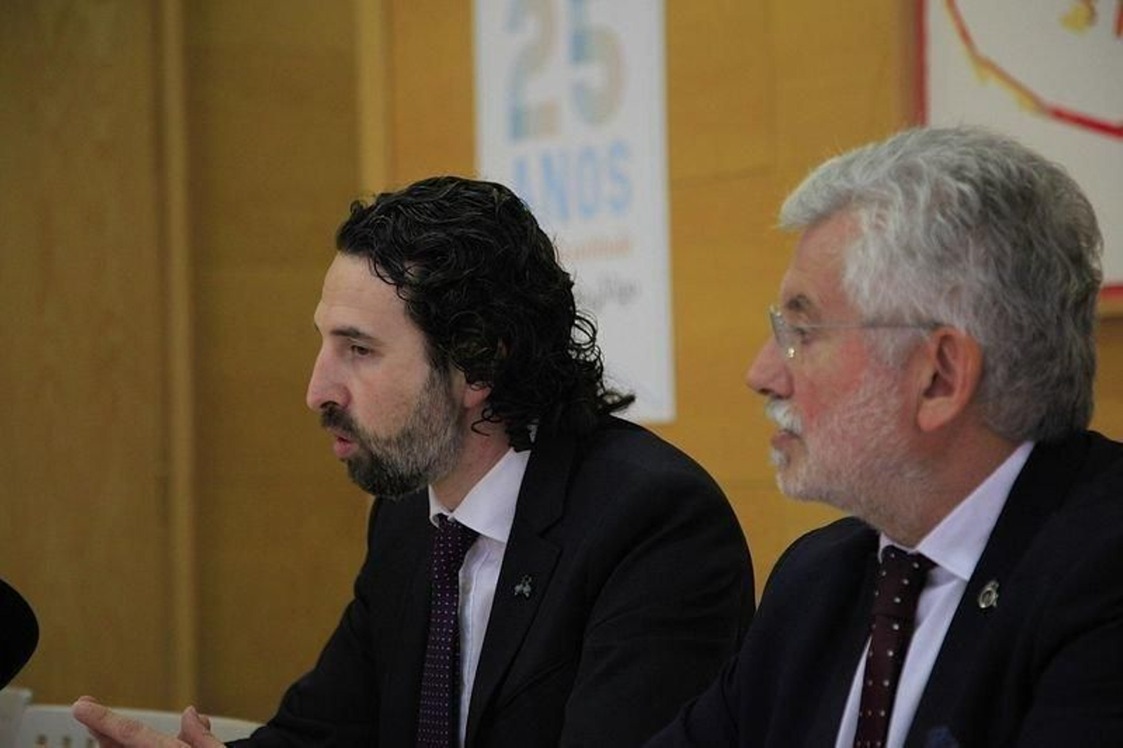 OURENSE. 05.07.2017 CAMPUS DE OURENSE, PRESENTACION BECAS MAESTRIA. VIRXILIO RODRIGUEZ E ROSENDO LUIS FERNANDEZ. FOTO: MIGUEL ANGEL