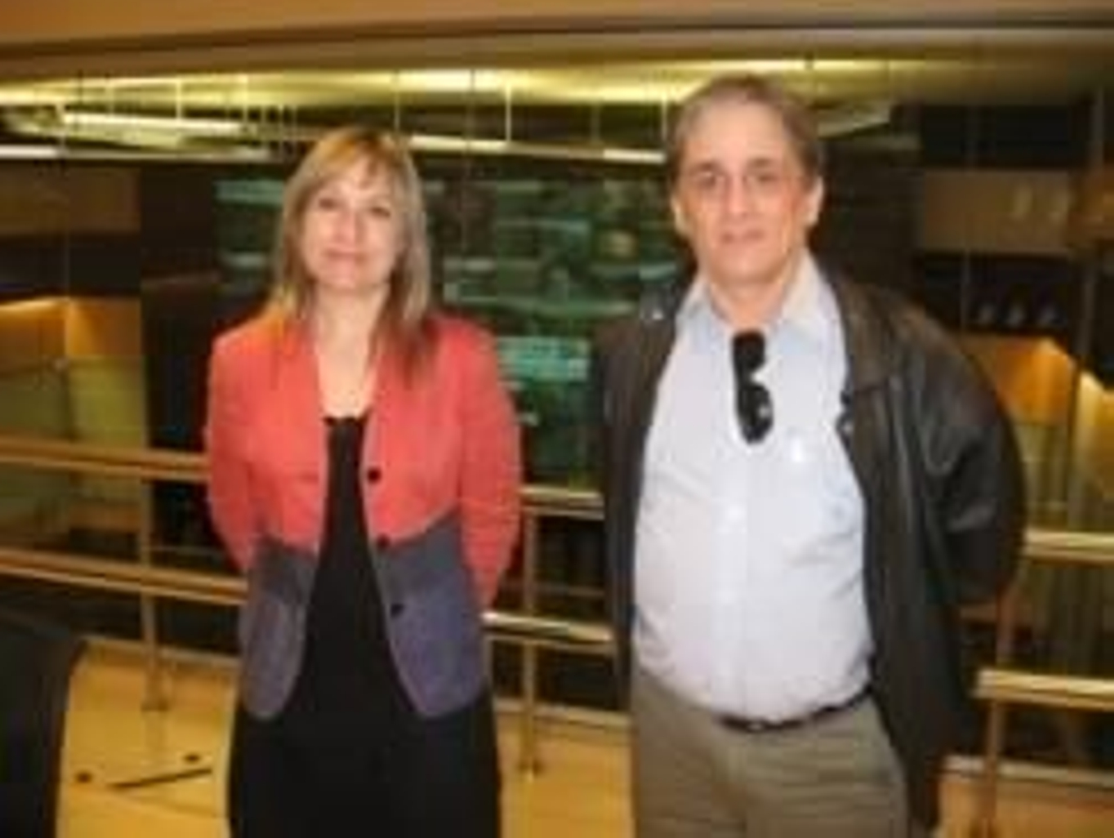 Un momento de la visita.