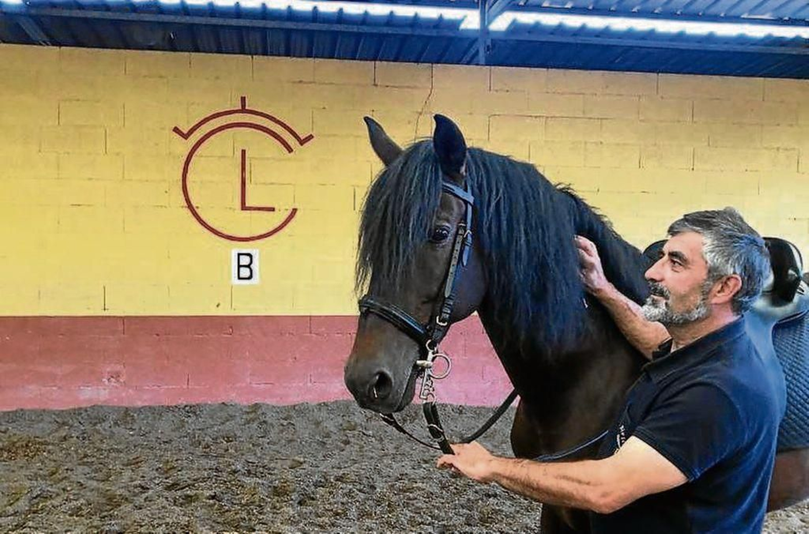 Óscar Parada, director del centro ecuestre Galiocio.