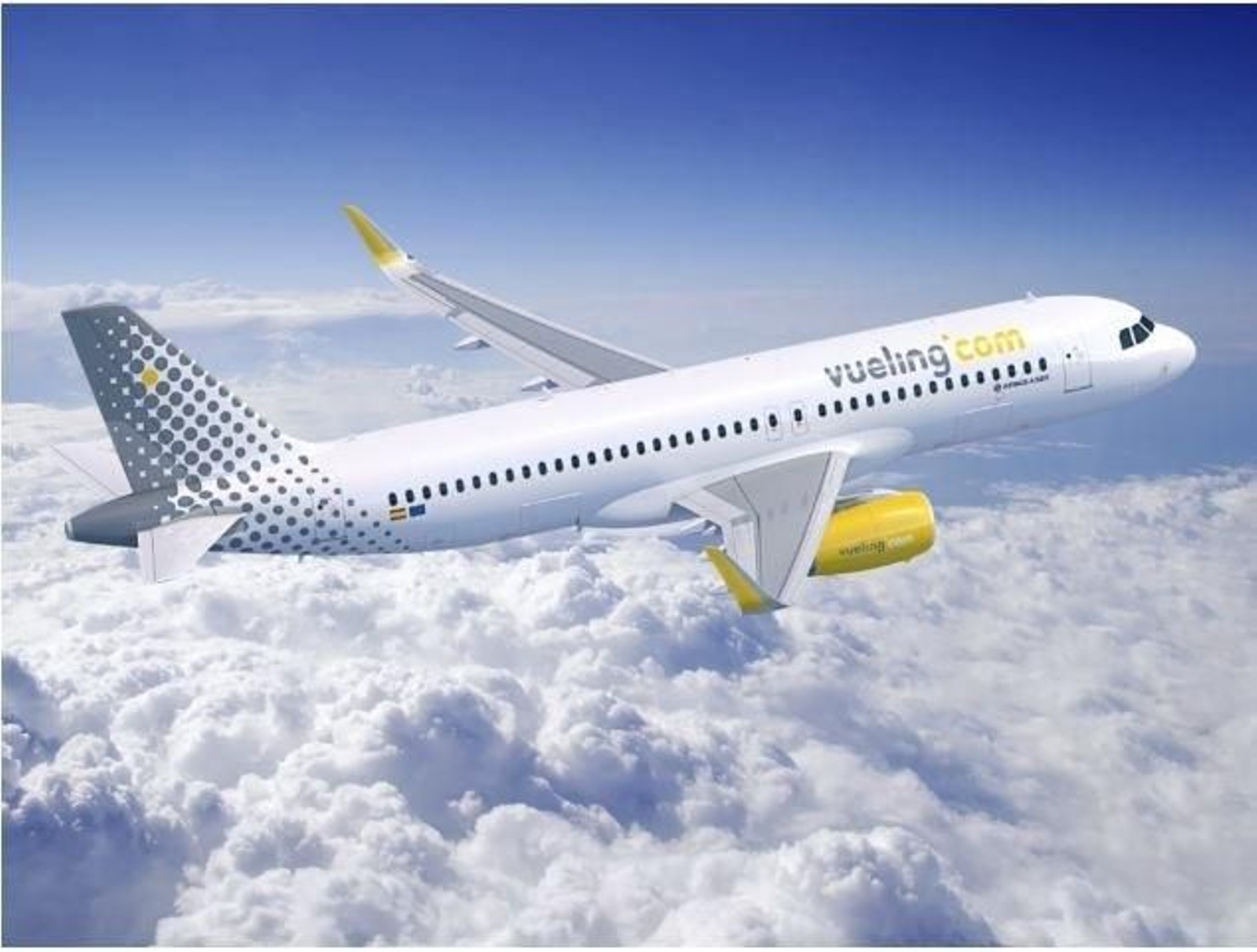 Un avión de la compañía Vueling, la segunda compañía europea más puntual, según la consultora Cirium. (EP)