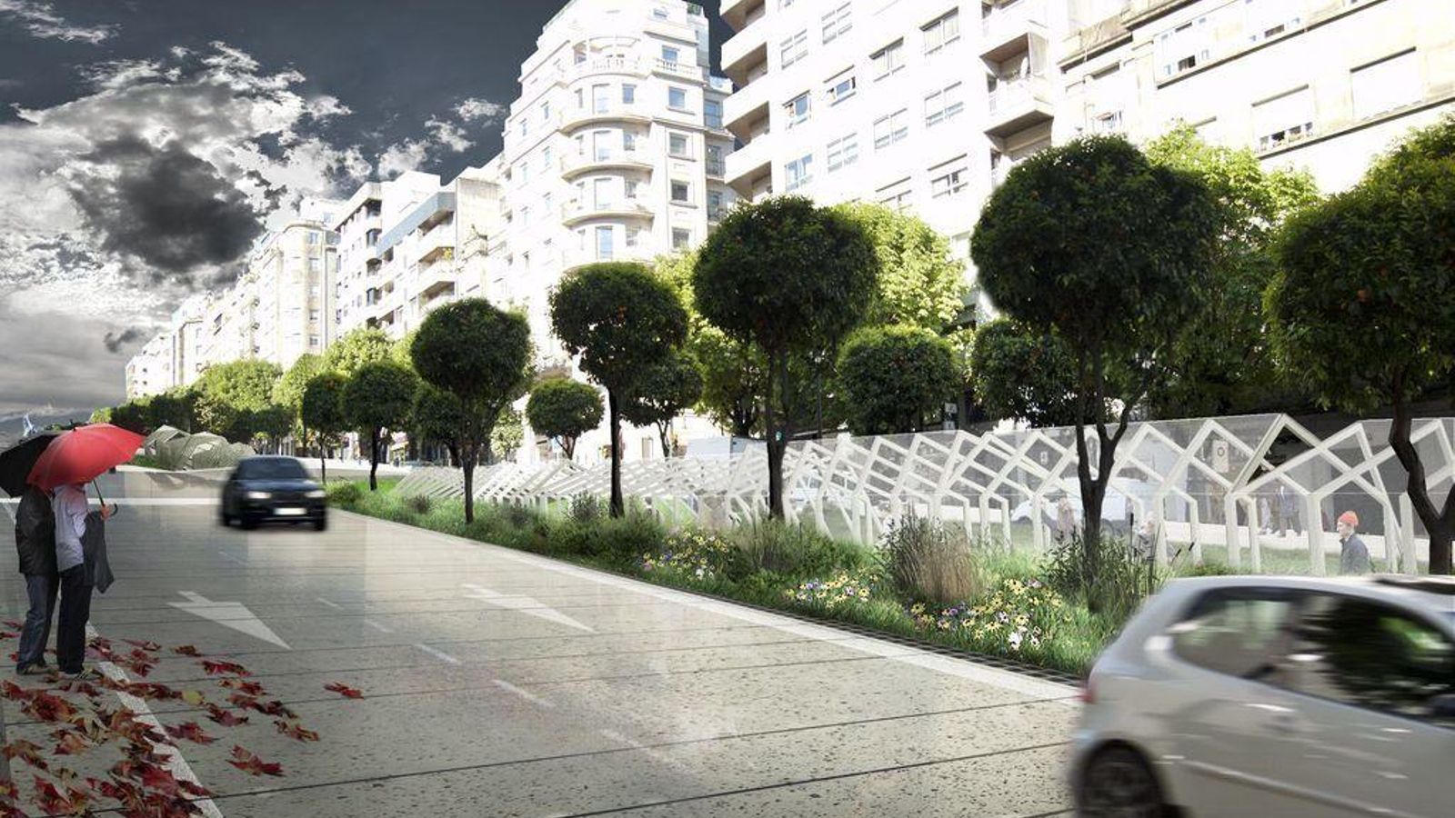 La infografía de cómo quedará la instalación.