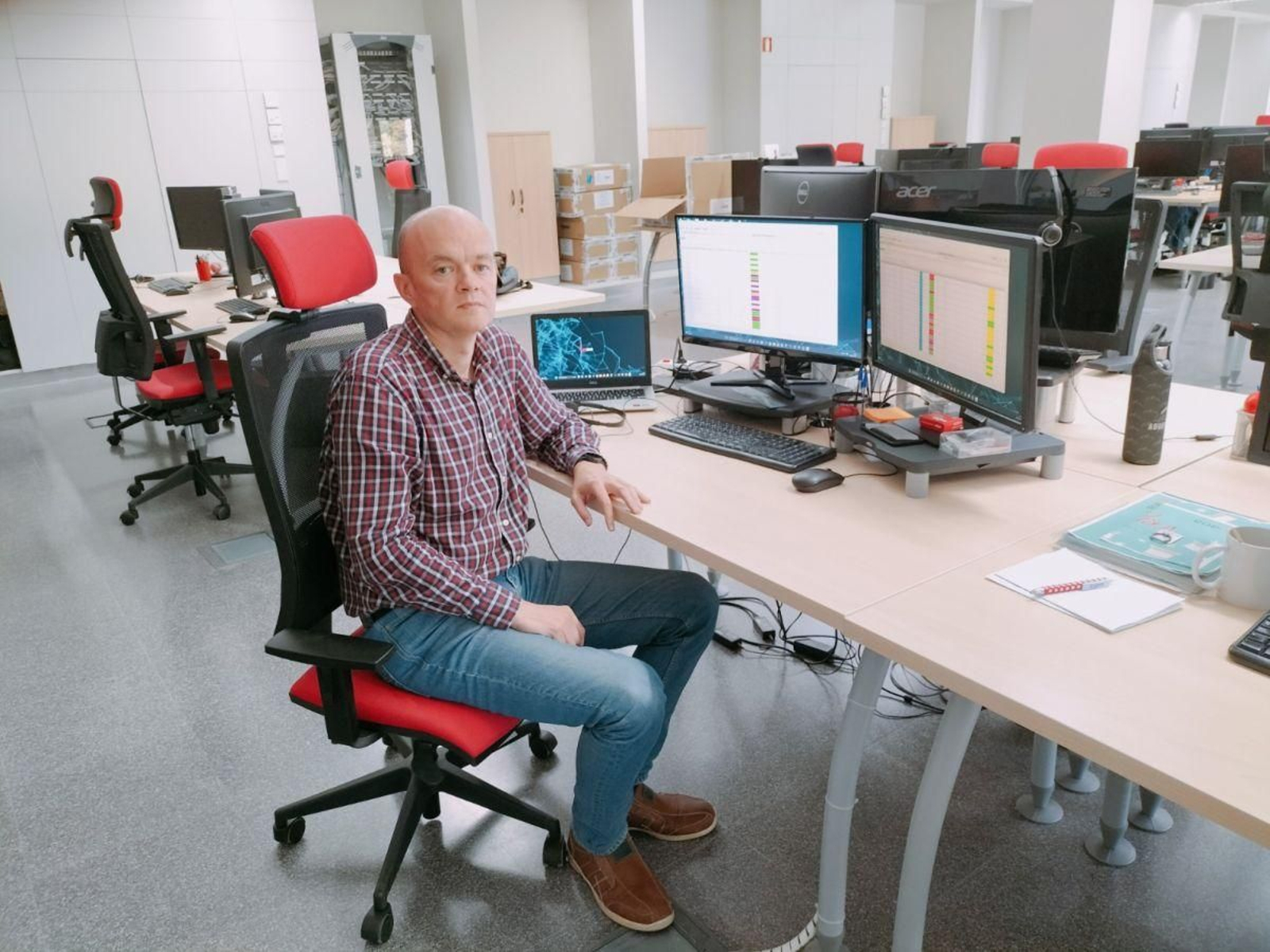 Óscar Rodríguez, responsable del software para acuicultura de Imatia.