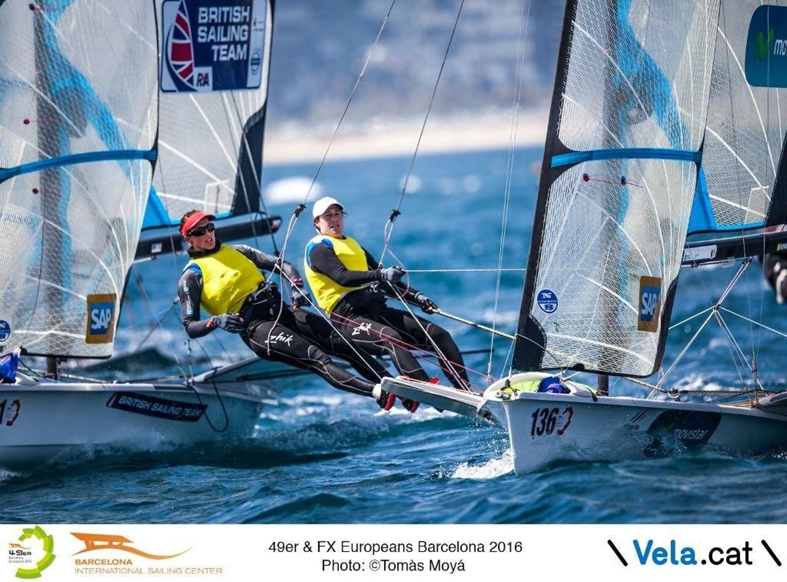 Berta Betanzos y Támara Echegoyen, en la jornada de ayer.