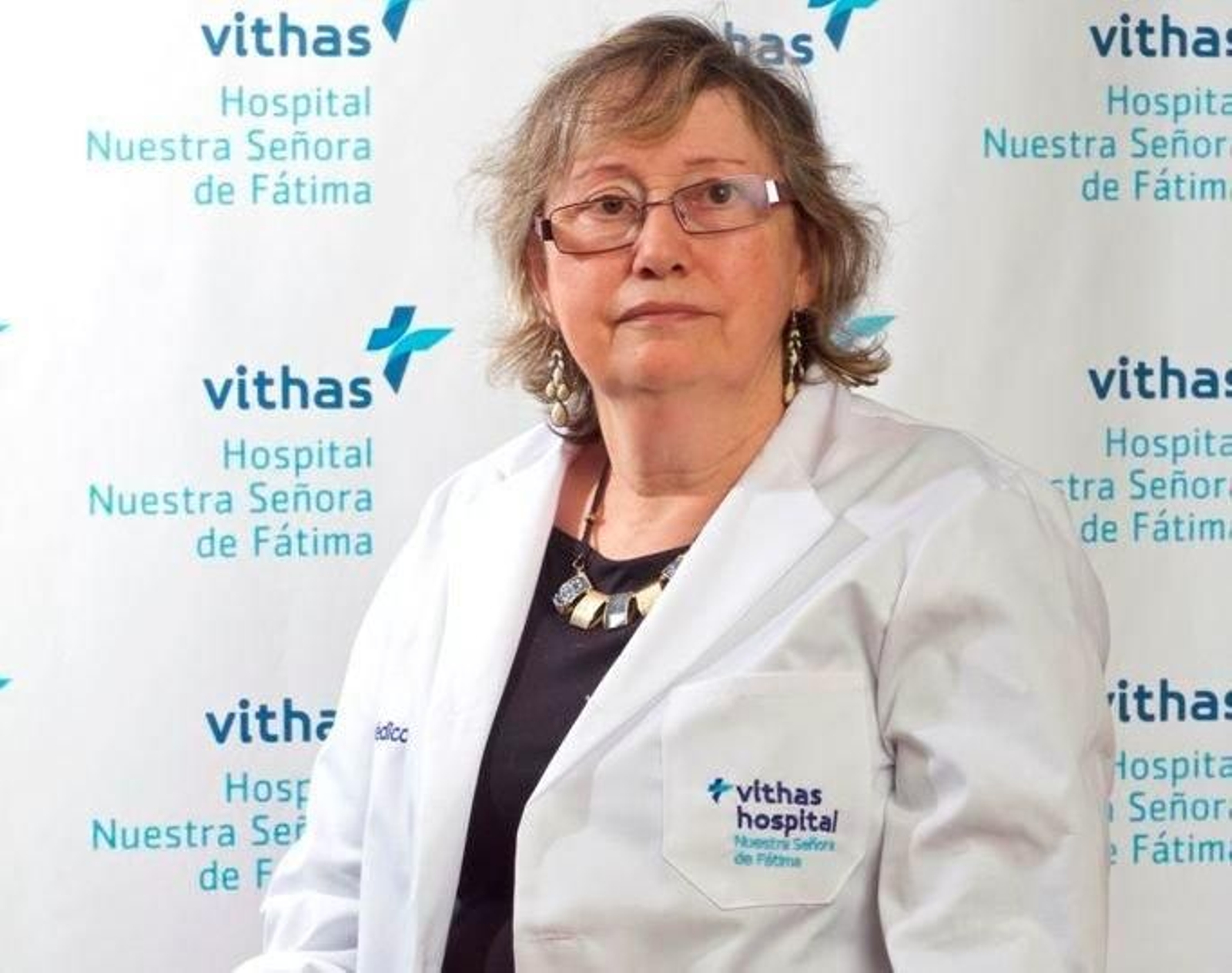 La doctora Luisa Fernanda Pérez, en Fátima.