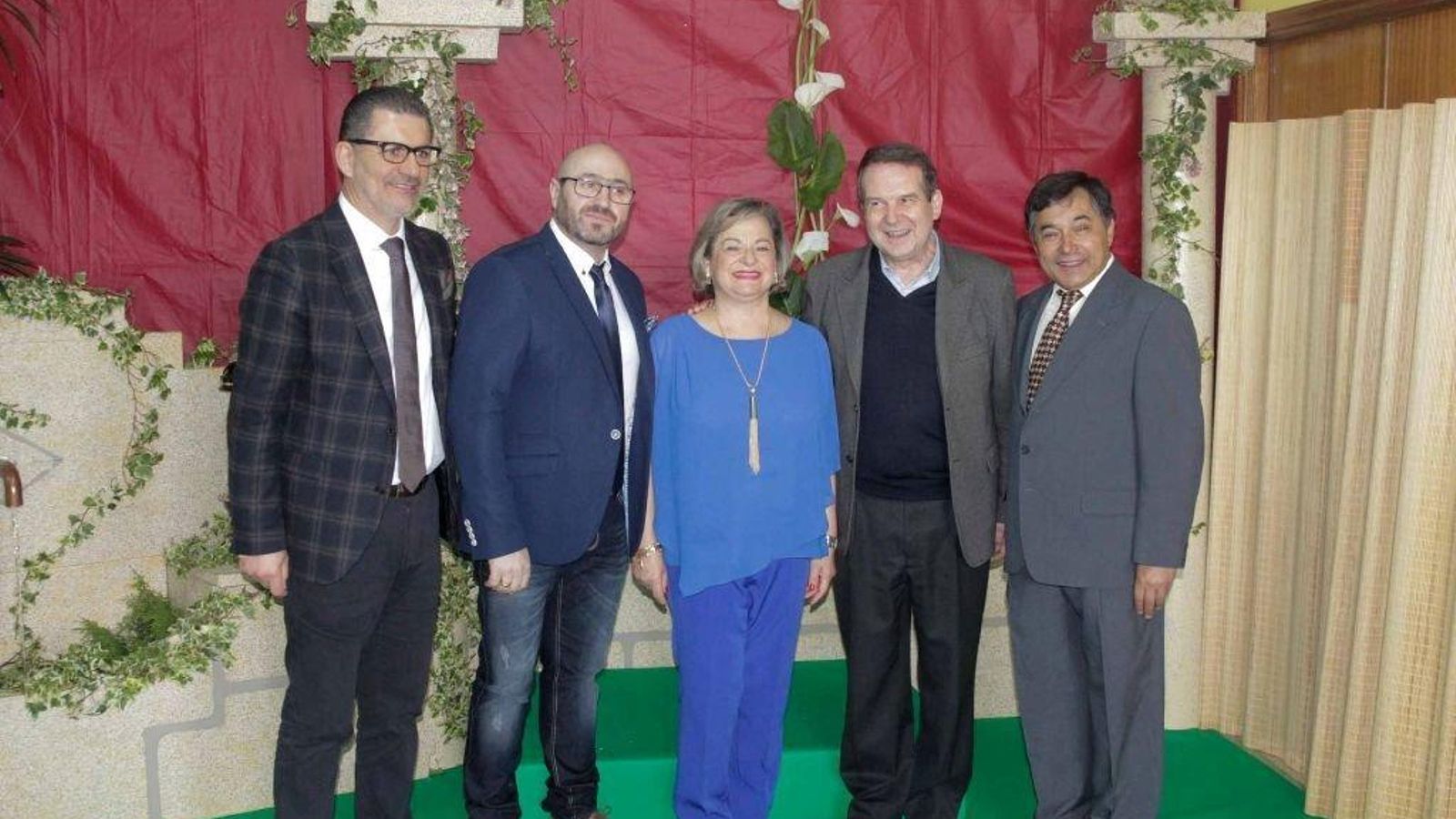 Abel Caballero y Ángel Rivas, ayer, en la Festa do Socio.