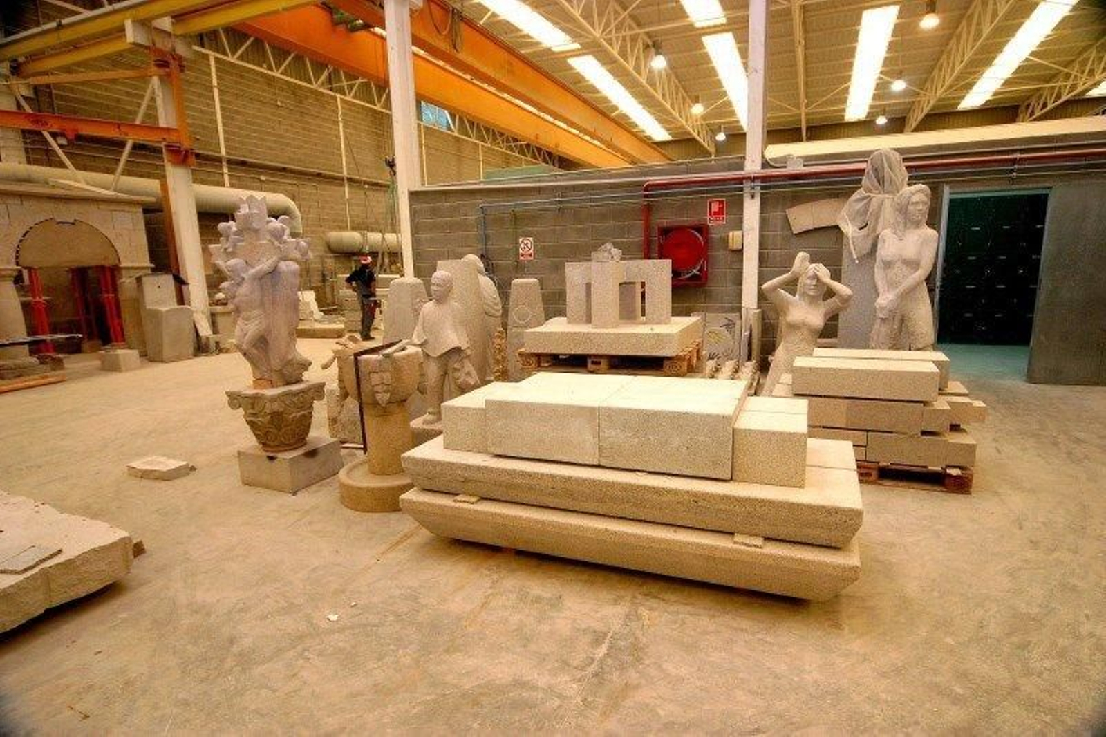 La Escola de Canteiros ultima el conjunto escultórico.