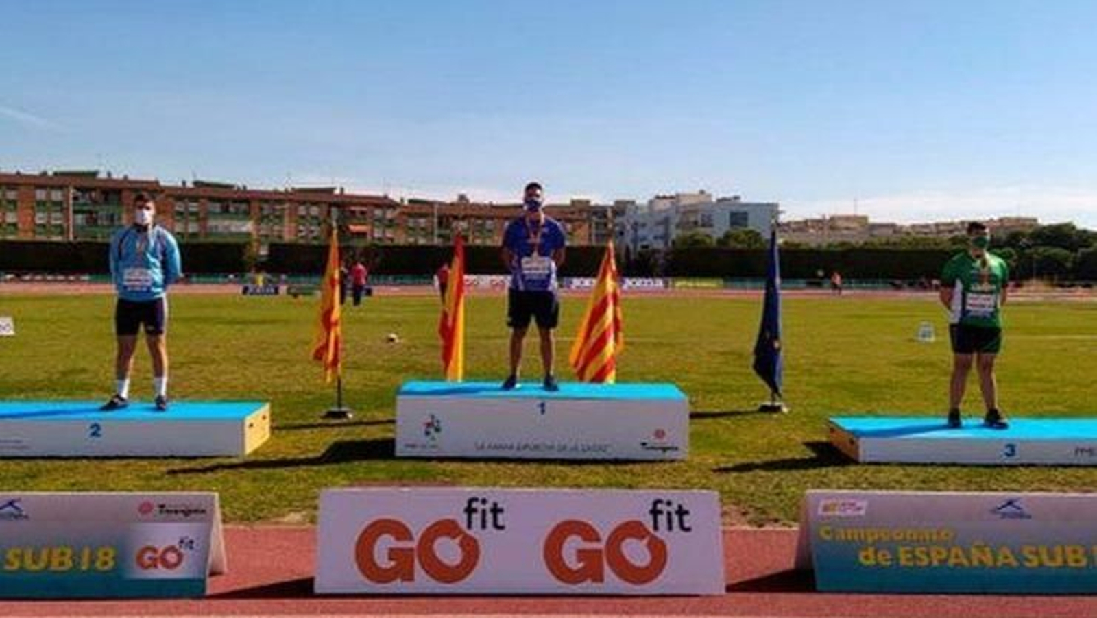El lanzador de martillo del Celta se subió al segundo escalón del podio.