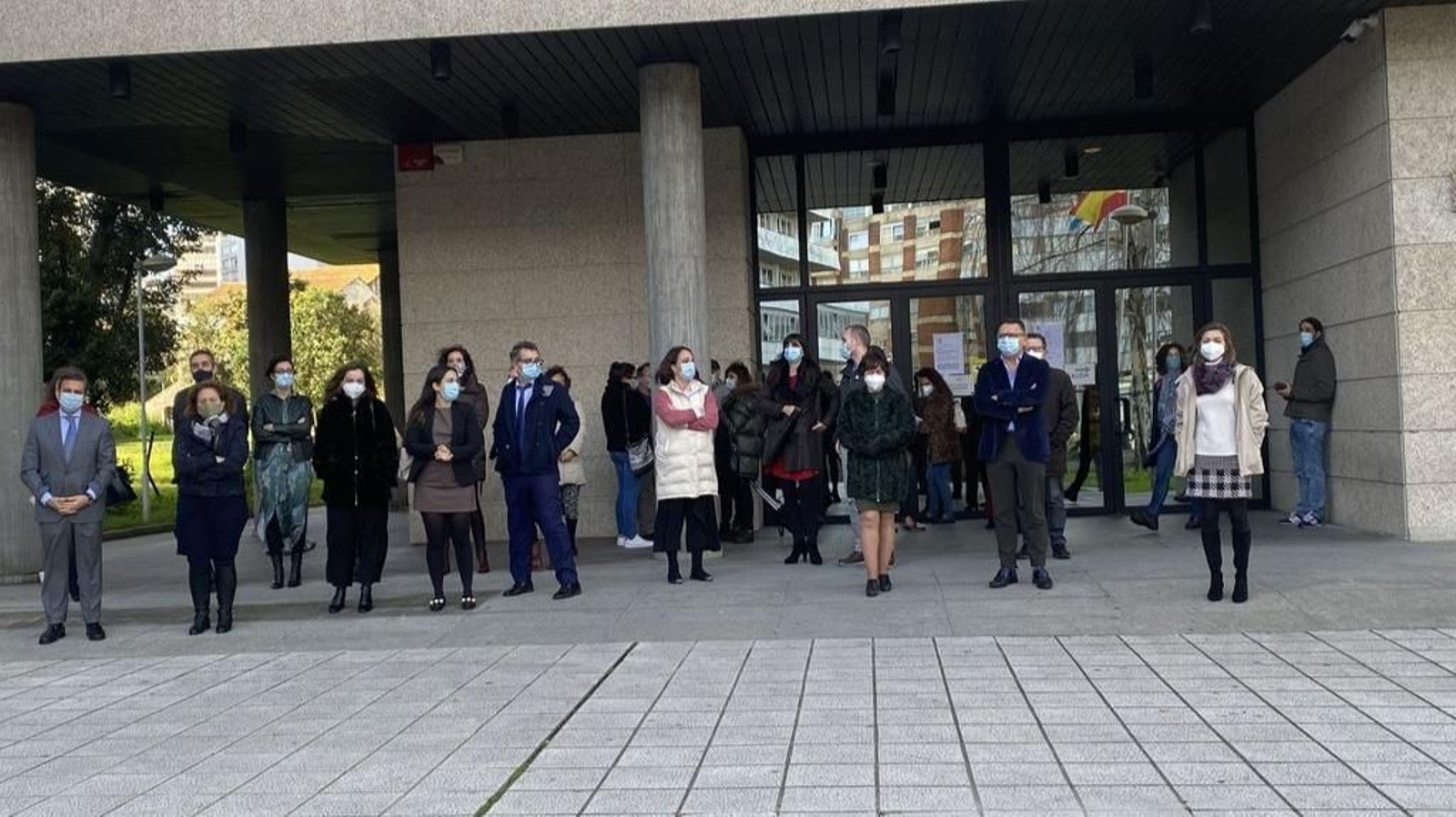 Repulsa judicial en Vigo a la agresión  a una jueza