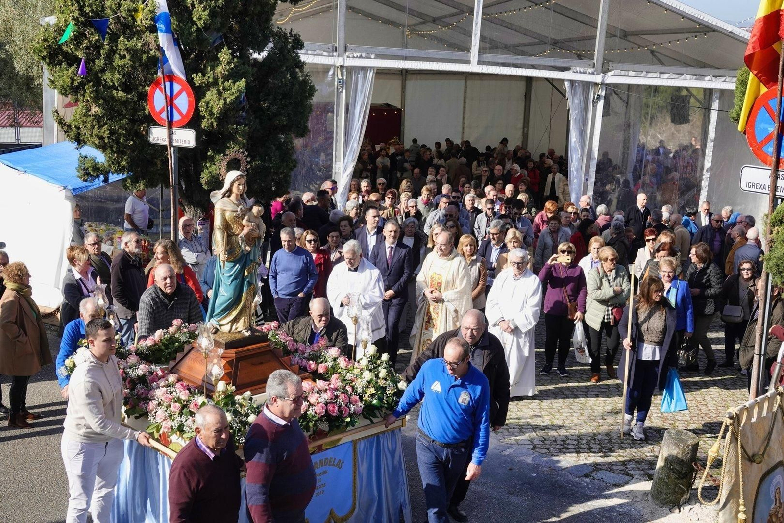 La romería de As Candelas en Castrelos.