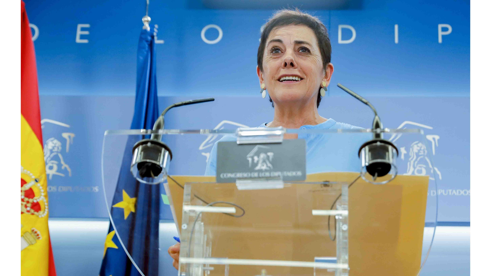 La portavoz de EH Bildu, Mertxe Aizpurua. EFE/ Luis Millan