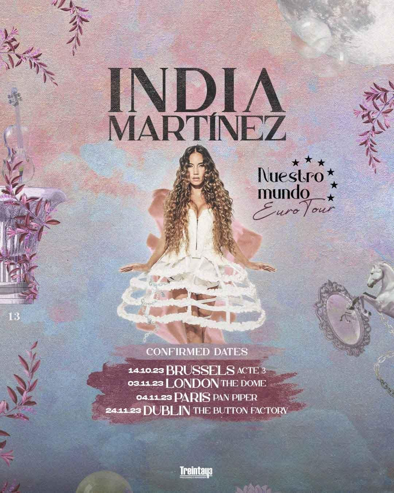 India Martínez actuará el 3 de noviembre en Londres, el 4 en París y el 24 en Dublín